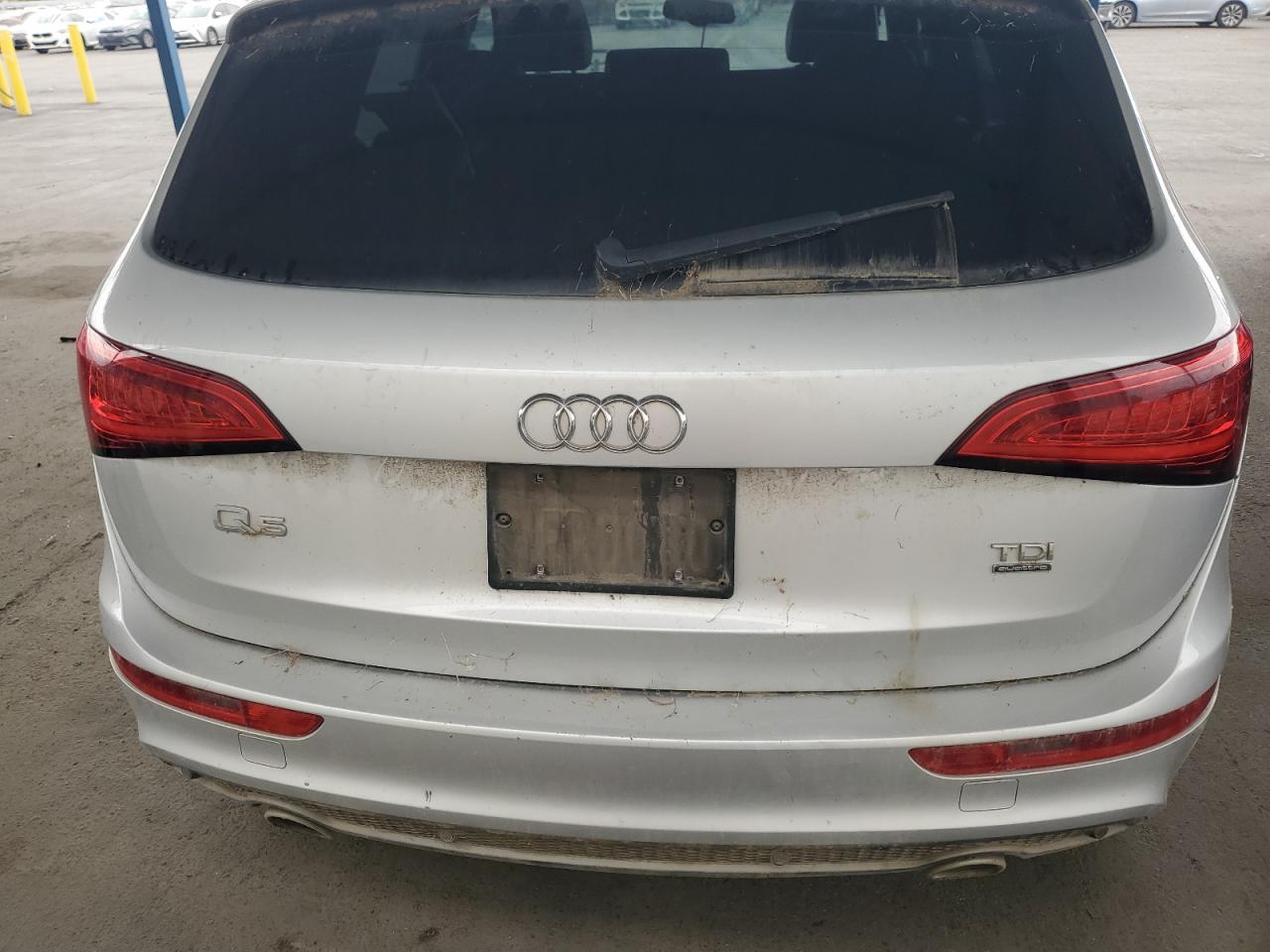 2014 Audi Q5 Tdi Premium Plus Серебряный vin: WA1DMAFP1EA087841 Damage: Lift Gate, Heavy Scratch, 1 To 2 Inches