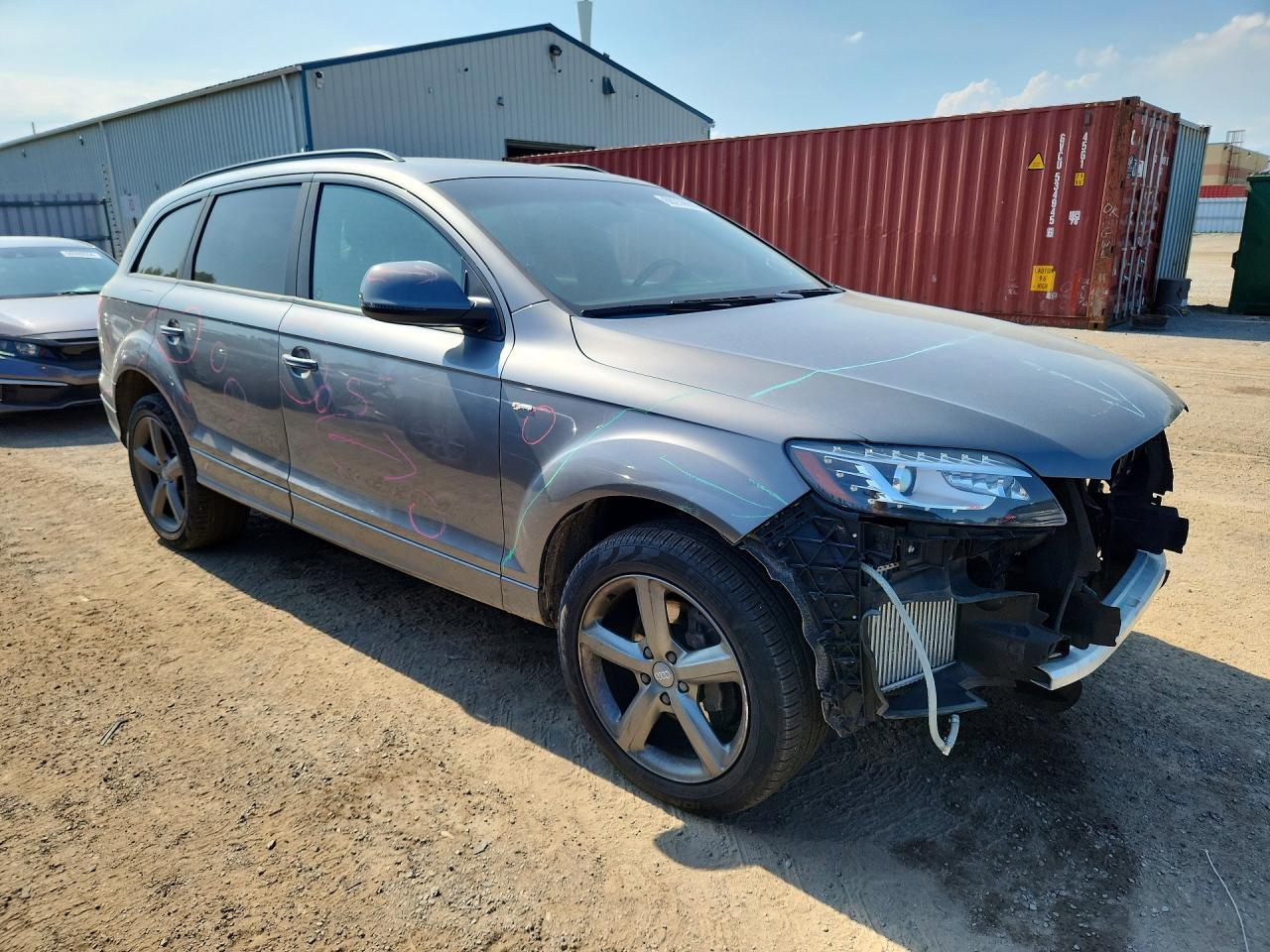 2014 Audi Q7 Prestige Gray vin: WA1DMCFE9ED001975