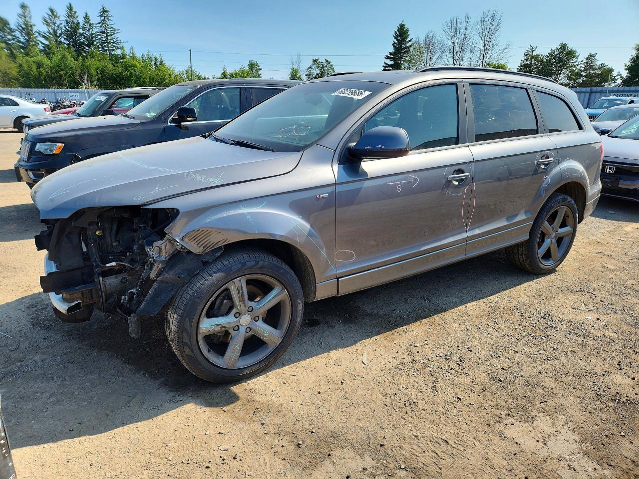 2014 Audi Q7 Prestige Gray vin: WA1DMCFE9ED001975