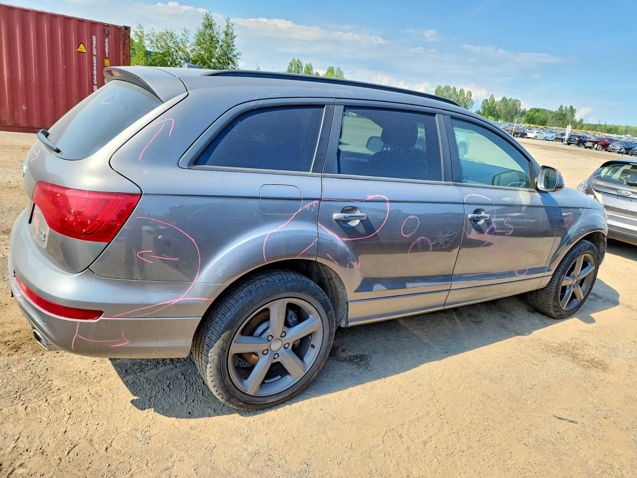 2014 Audi Q7 Prestige Gray vin: WA1DMCFE9ED001975