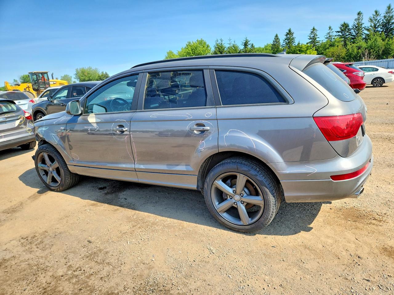 2014 Audi Q7 Prestige Gray vin: WA1DMCFE9ED001975