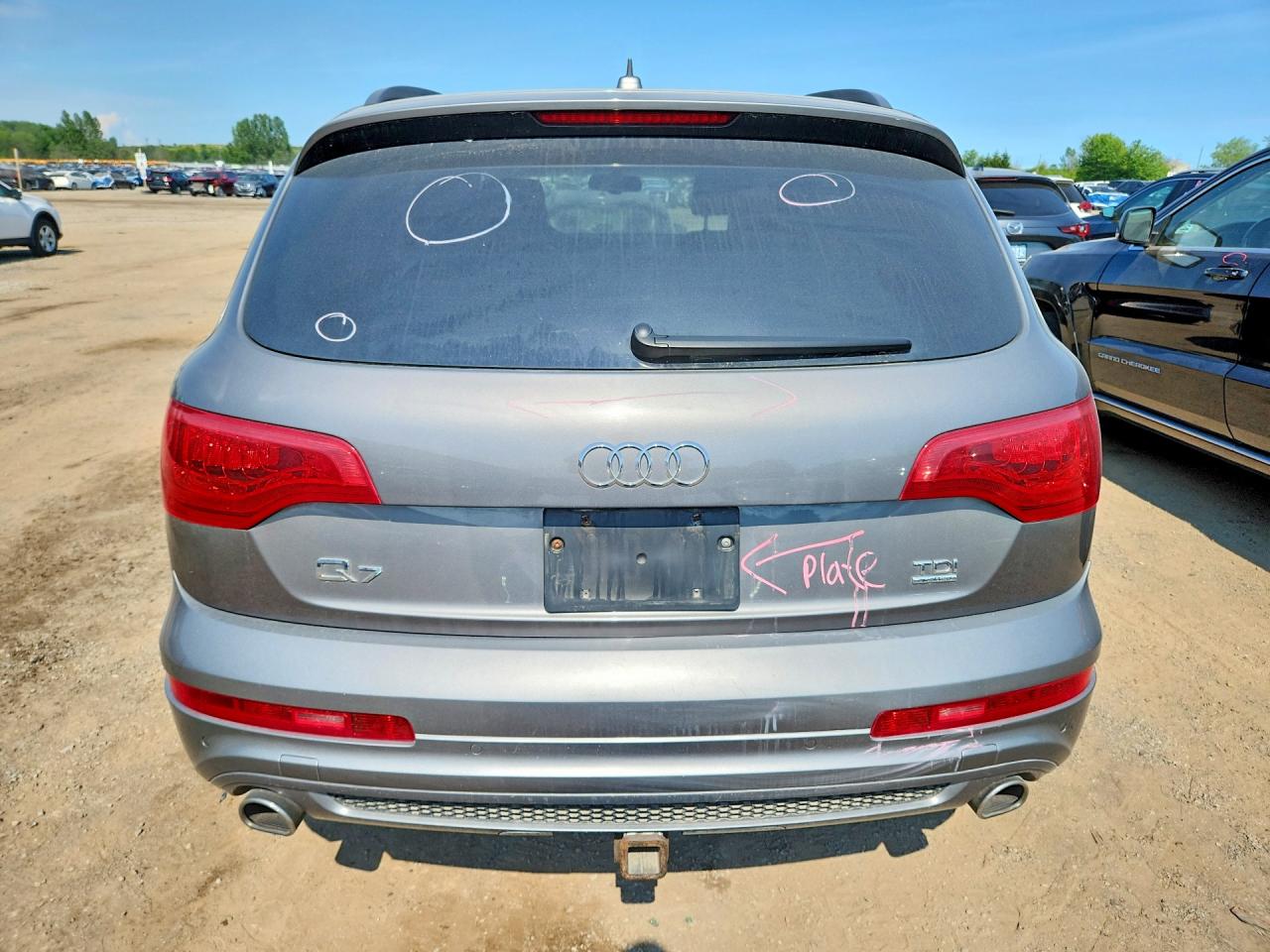 2014 Audi Q7 Prestige Gray vin: WA1DMCFE9ED001975