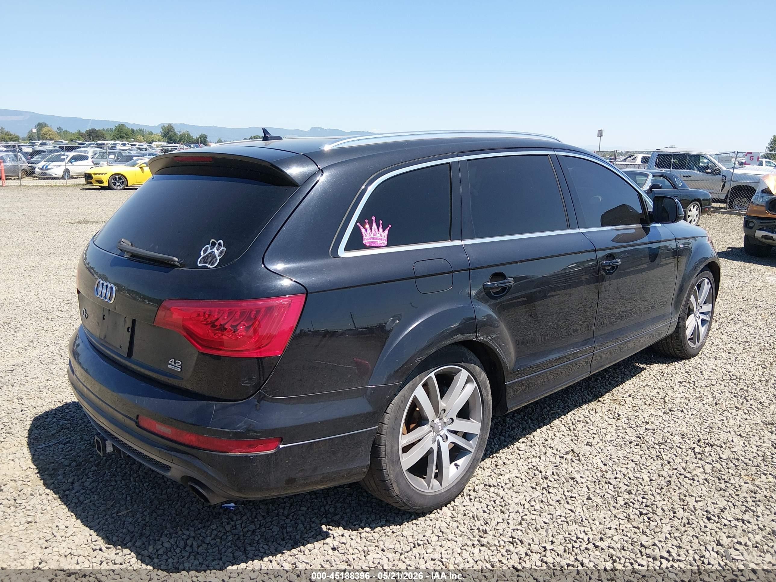 2010 Audi Q7 4.2 Prestige Black vin: WA1DVAFE7AD000223