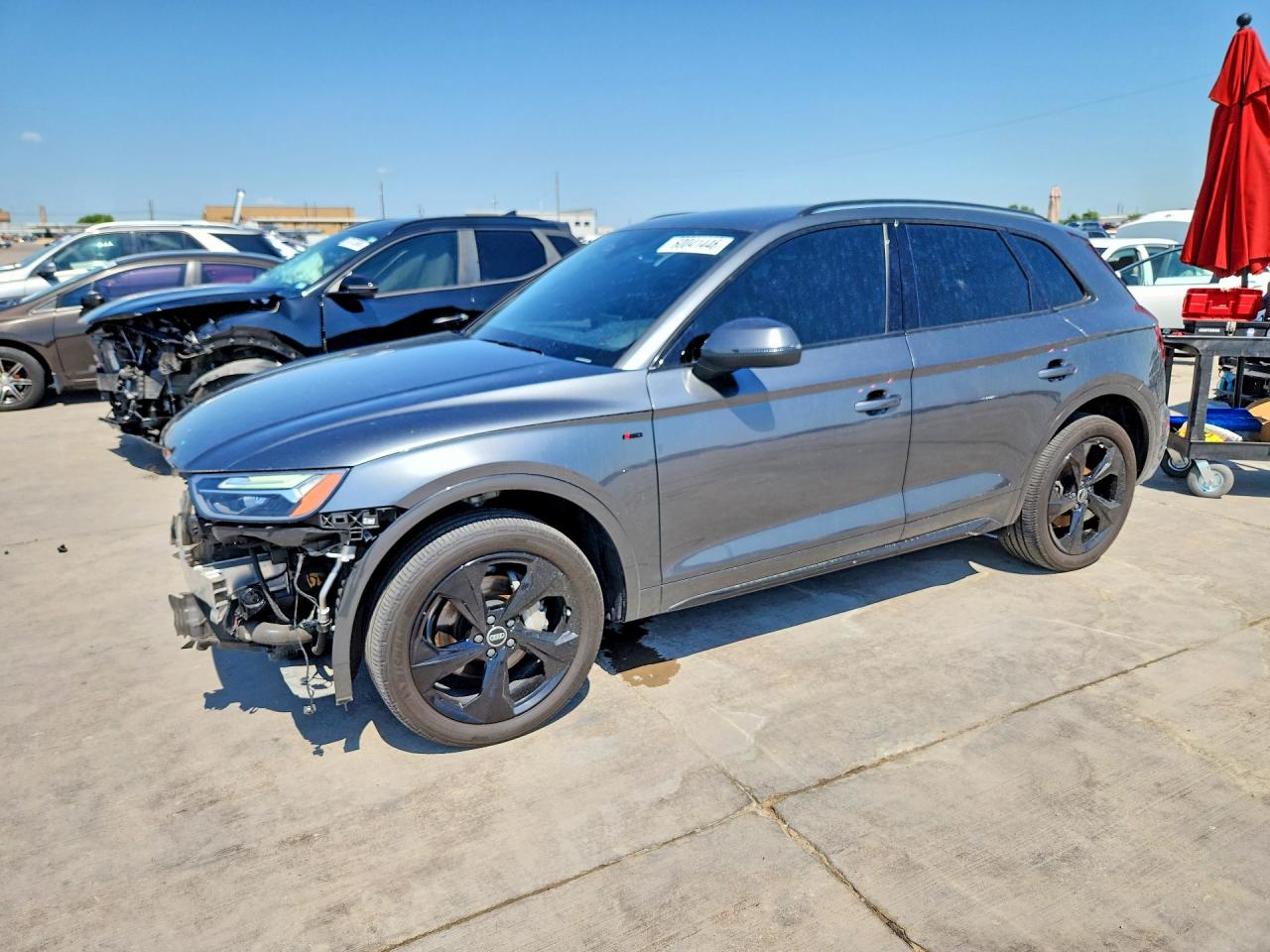 2022 Audi Q5 S Line Quattro Premium Plus Gray vin: WA1EAAFY2N2001095
