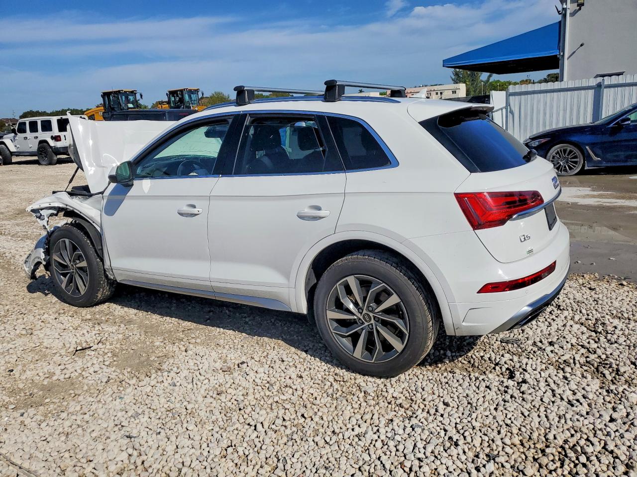 2023 Audi Q5 Premium Plus 45 White vin: WA1EAAFY4P2124593