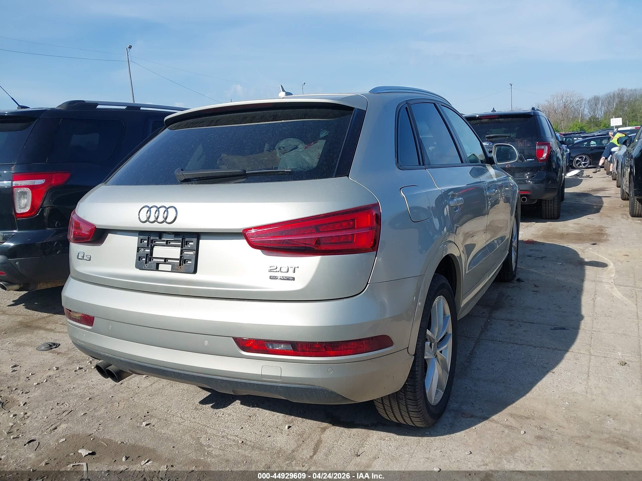 2017 Audi Q3 2.0t Premium Silver vin: WA1ECCFS8HR014172