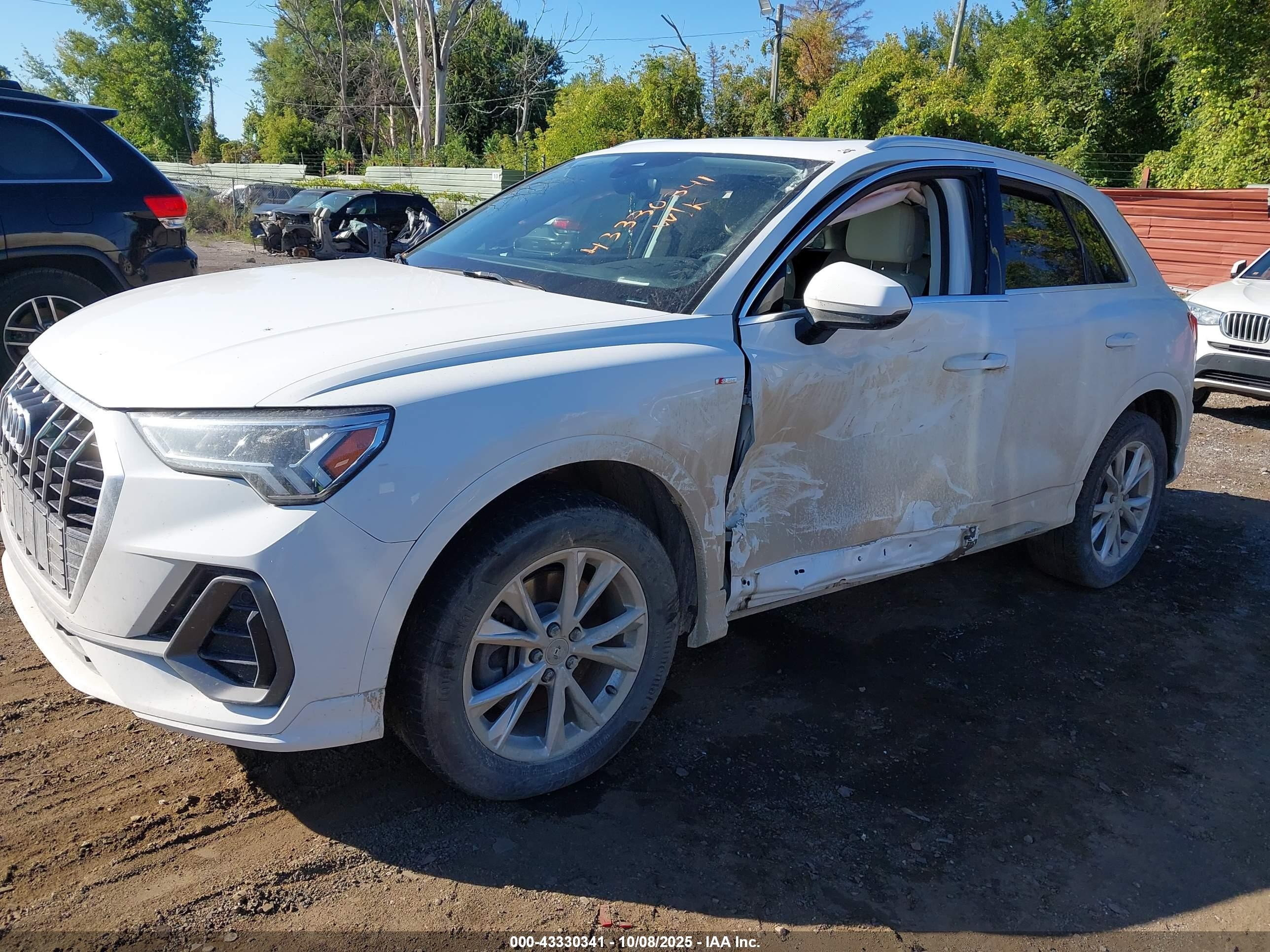 2022 Audi Q3 Premium Plus 45 Tfsi S Line Quattro Tiptronic White vin: WA1EECF30N1005513
