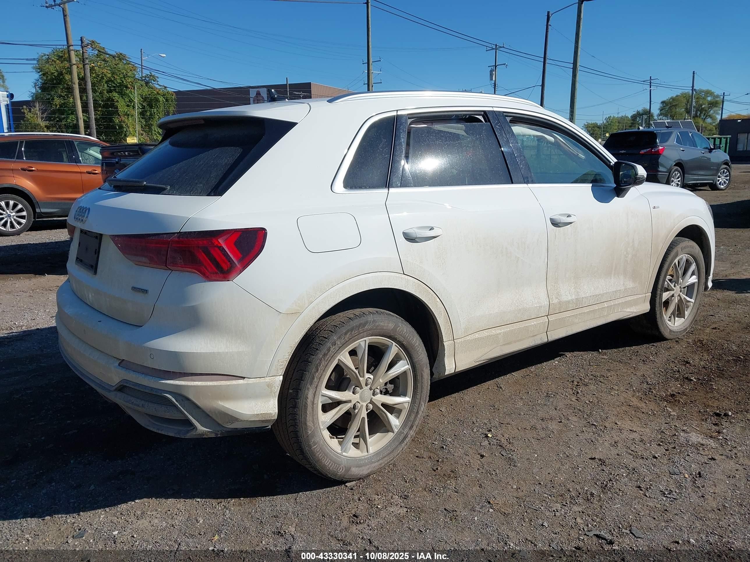 2022 Audi Q3 Premium Plus 45 Tfsi S Line Quattro Tiptronic White vin: WA1EECF30N1005513
