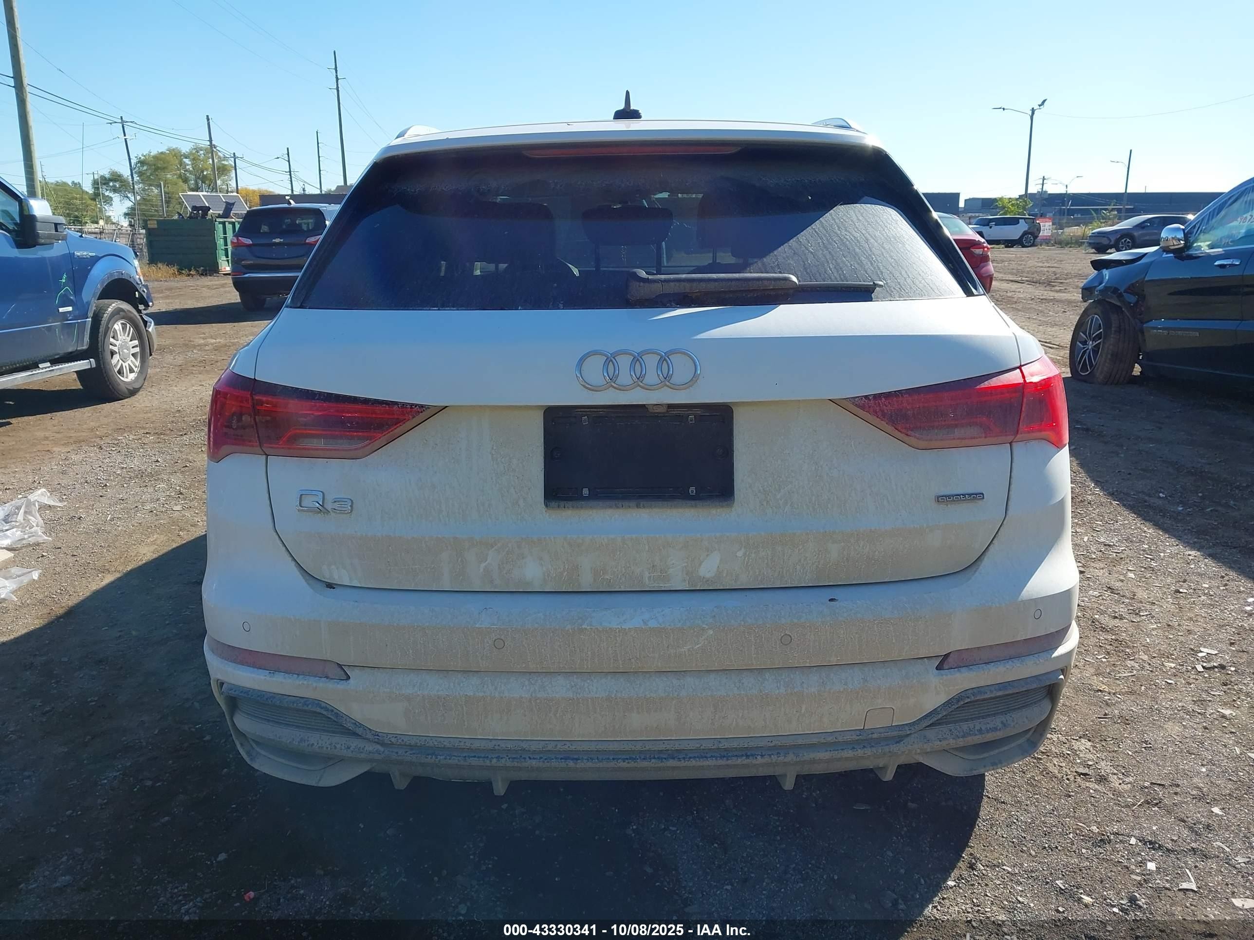 2022 Audi Q3 Premium Plus 45 Tfsi S Line Quattro Tiptronic White vin: WA1EECF30N1005513
