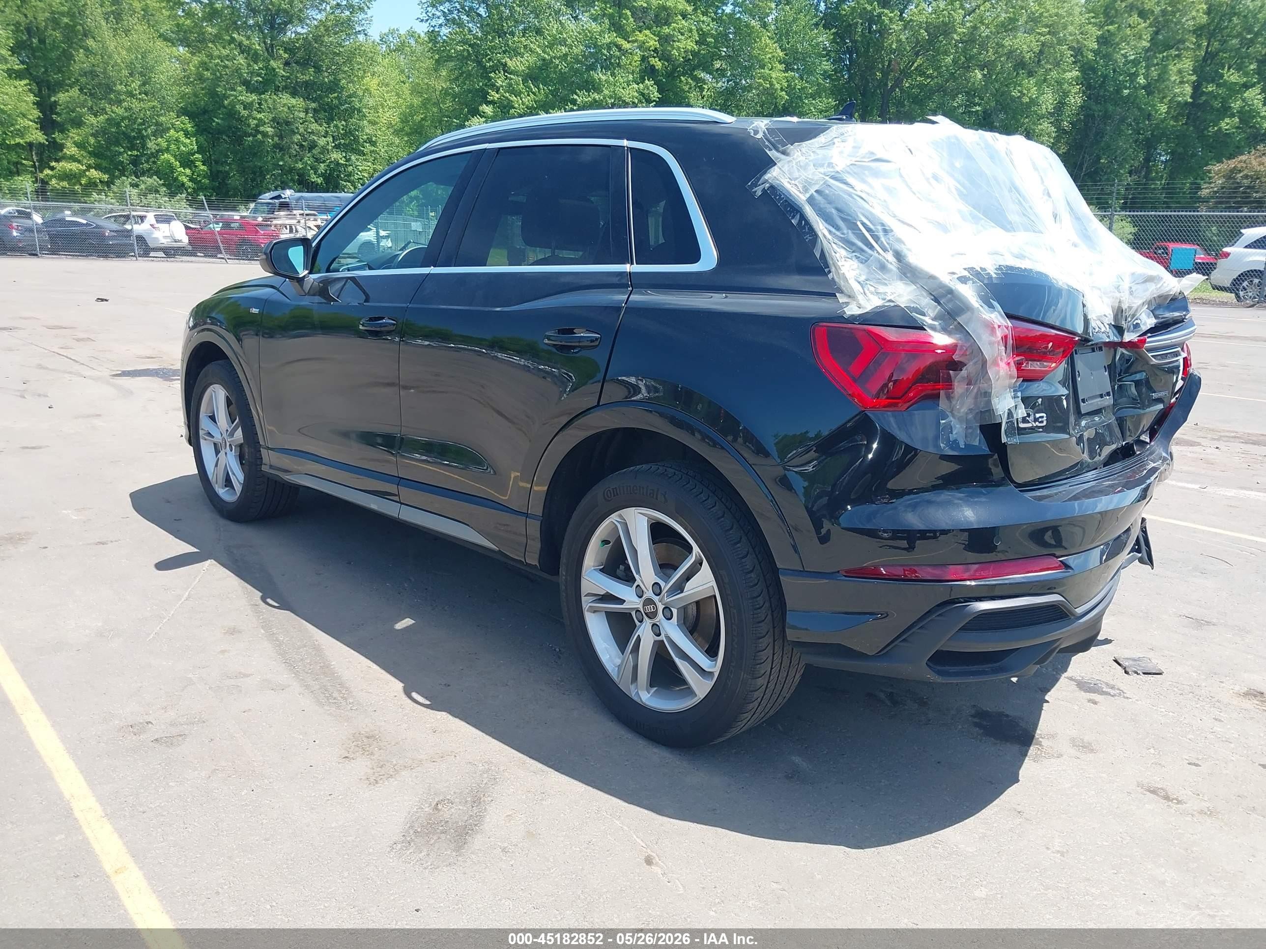 2023 Audi Q3 Premium Plus 45 Tfsi S Line Quattro Tiptronic Black vin: WA1EECF31P1030679