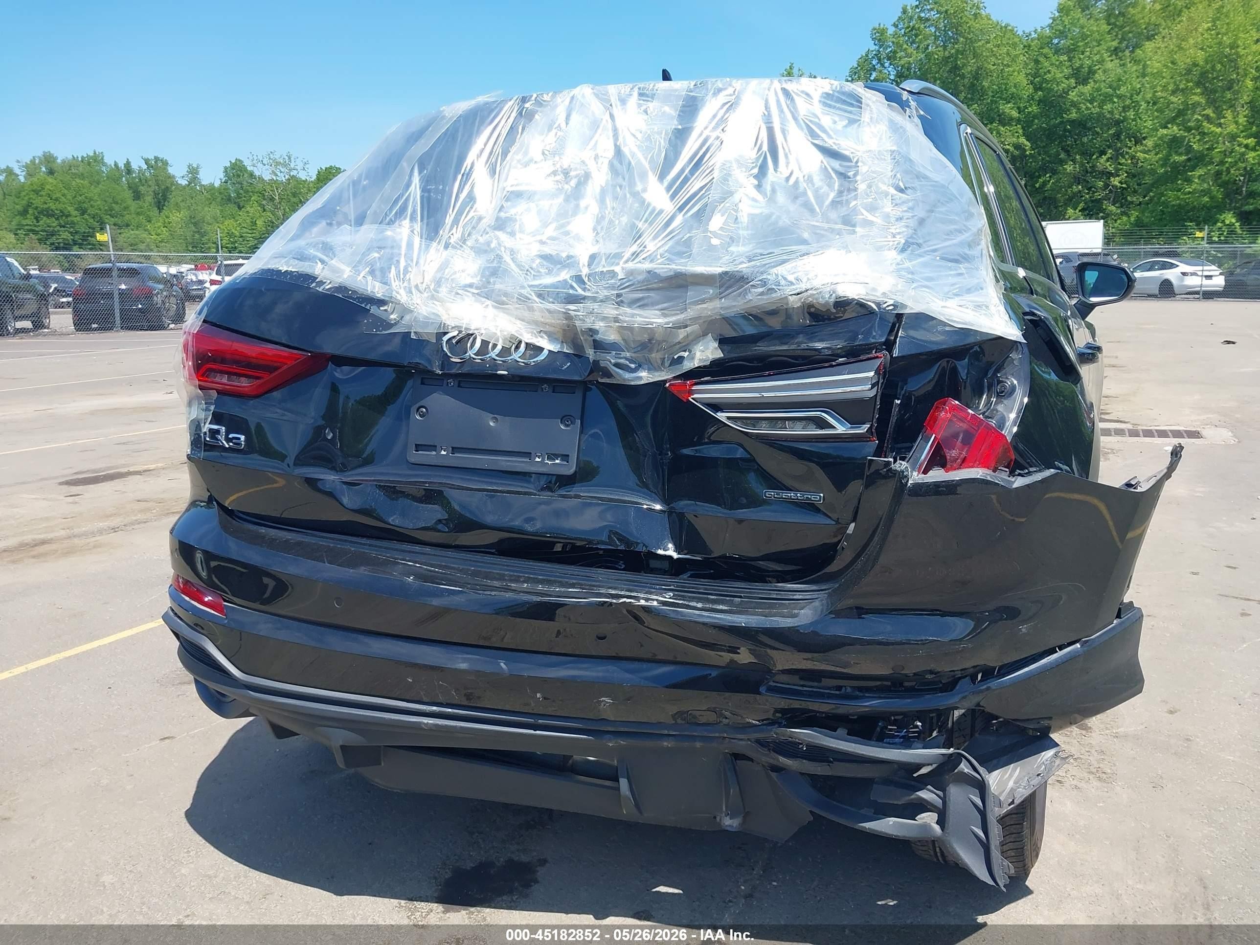 2023 Audi Q3 Premium Plus 45 Tfsi S Line Quattro Tiptronic Black vin: WA1EECF31P1030679