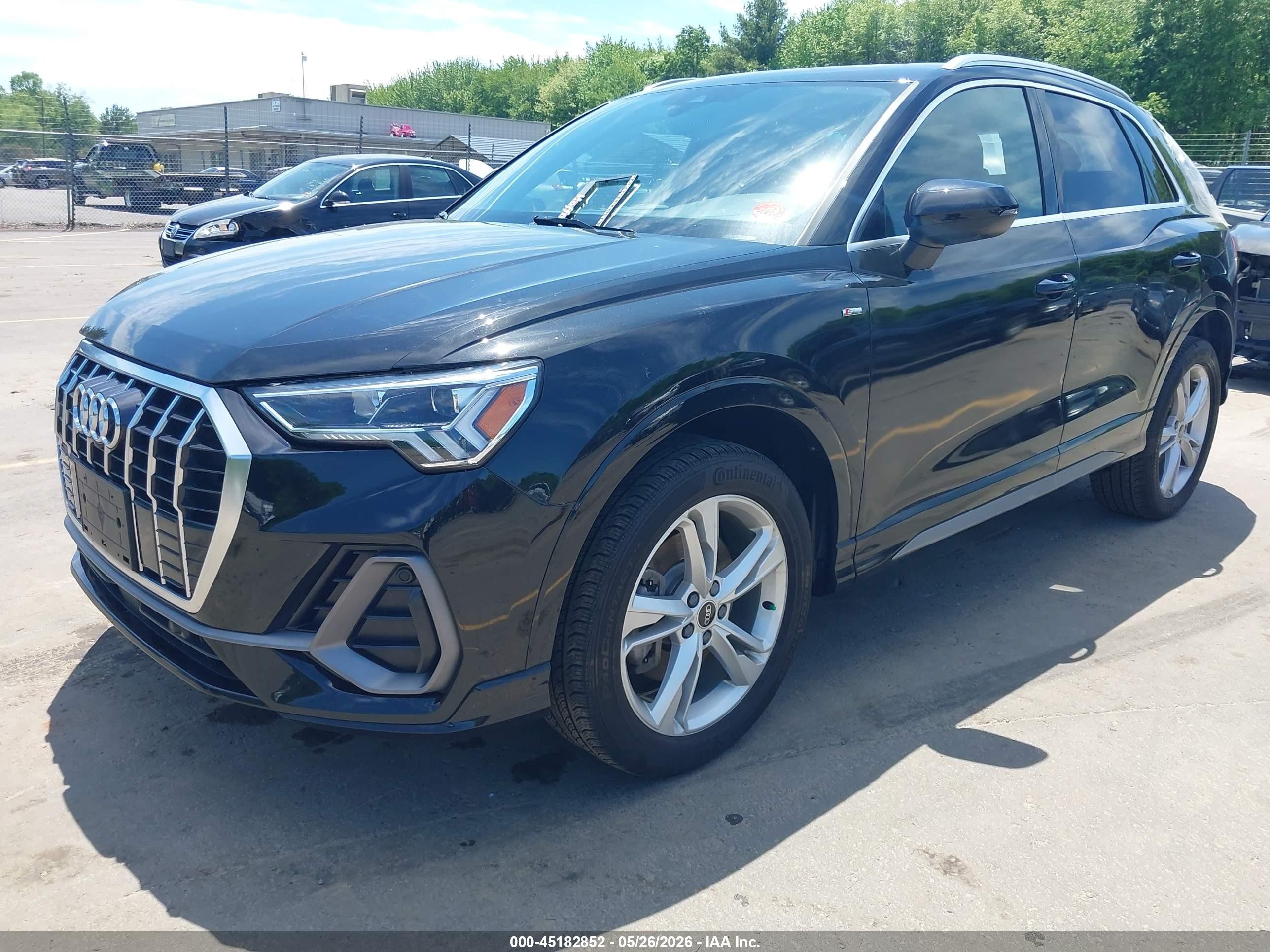 2023 Audi Q3 Premium Plus 45 Tfsi S Line Quattro Tiptronic Black vin: WA1EECF31P1030679
