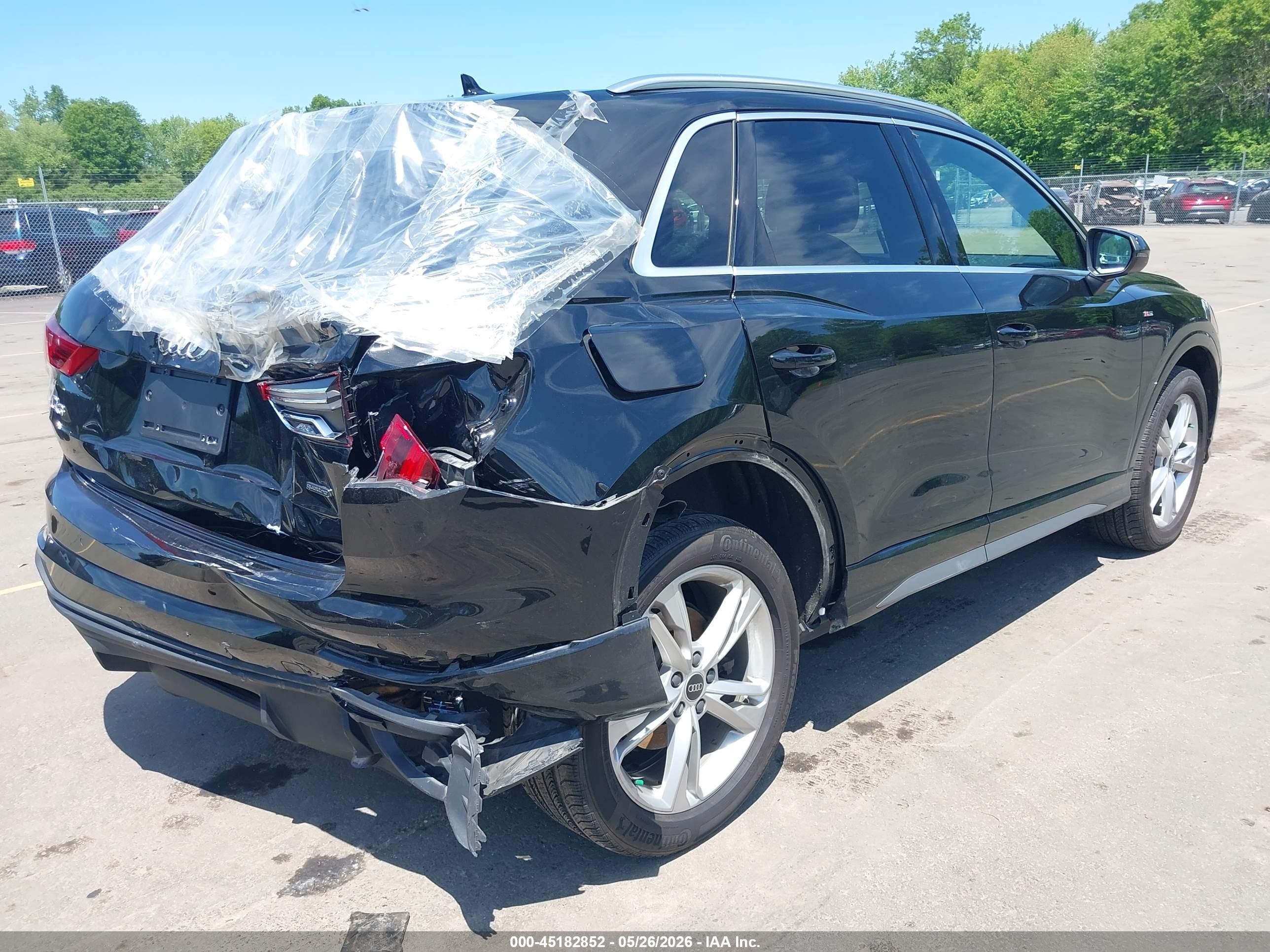 2023 Audi Q3 Premium Plus 45 Tfsi S Line Quattro Tiptronic Black vin: WA1EECF31P1030679