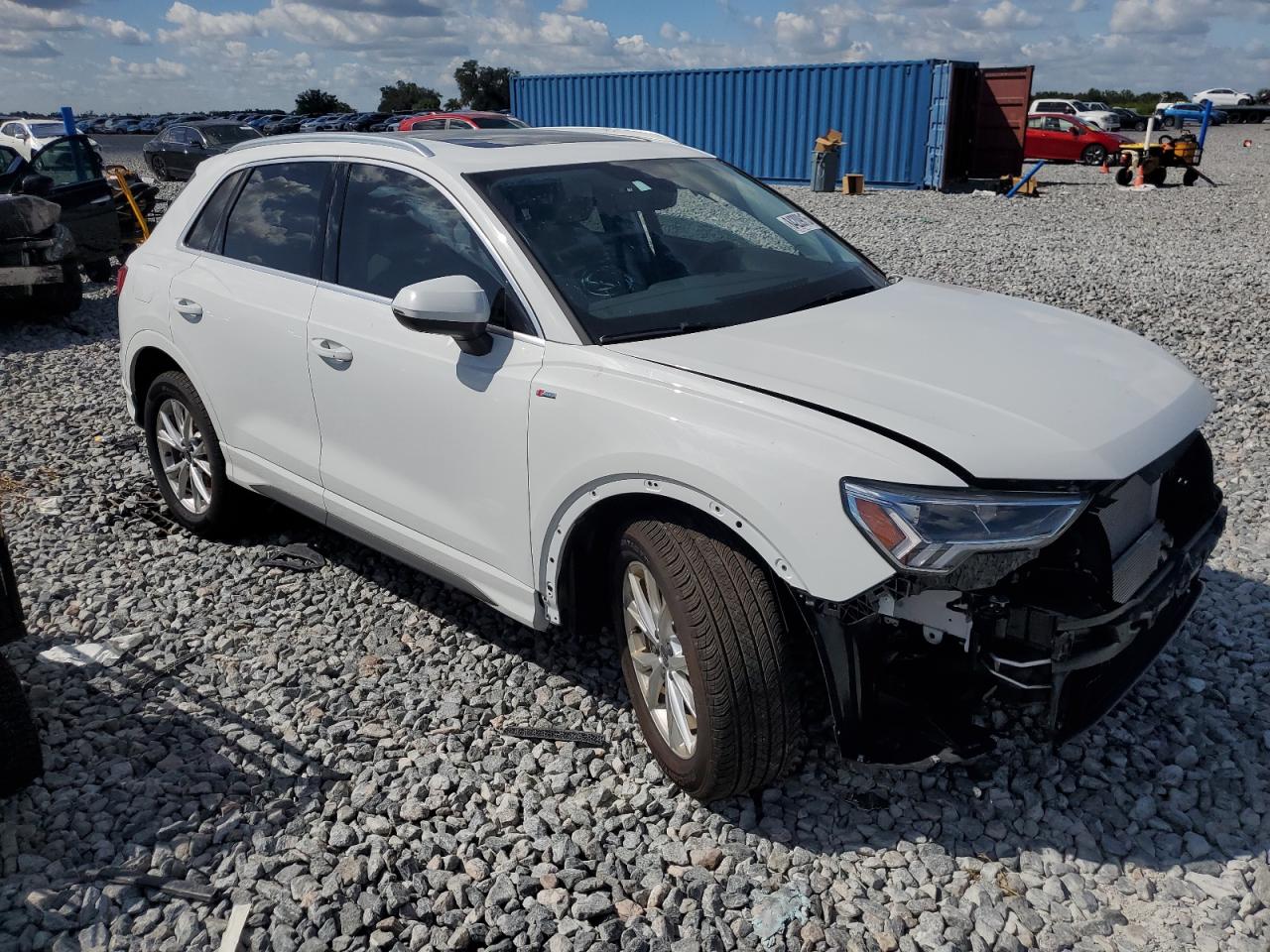 2024 Audi Q3 Premium Plus S Line 45 White vin: WA1EECF31R1207671