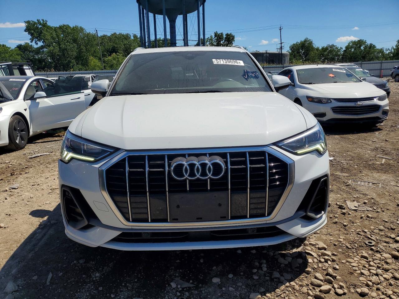 2020 Audi Q3 Premium Plus S-line White vin: WA1EECF34L1125344