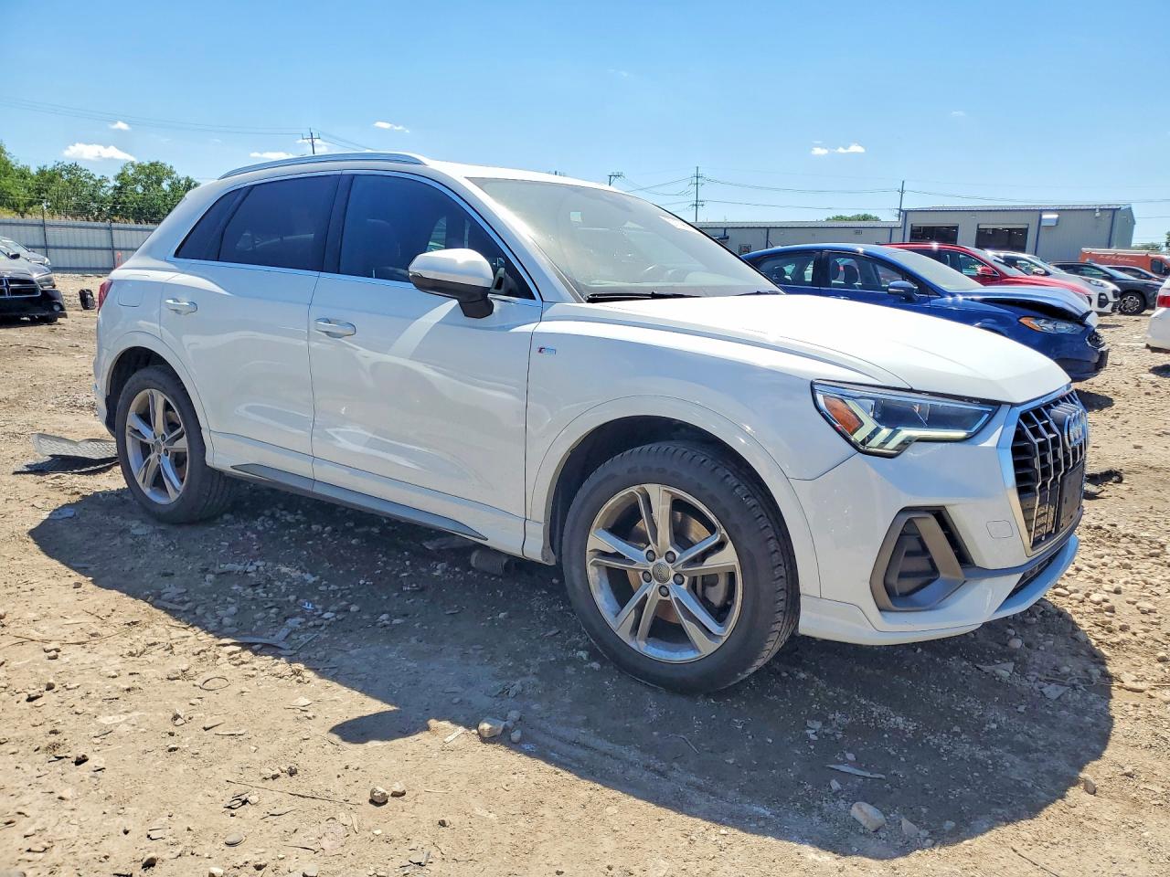 2020 Audi Q3 Premium Plus S-line White vin: WA1EECF34L1125344