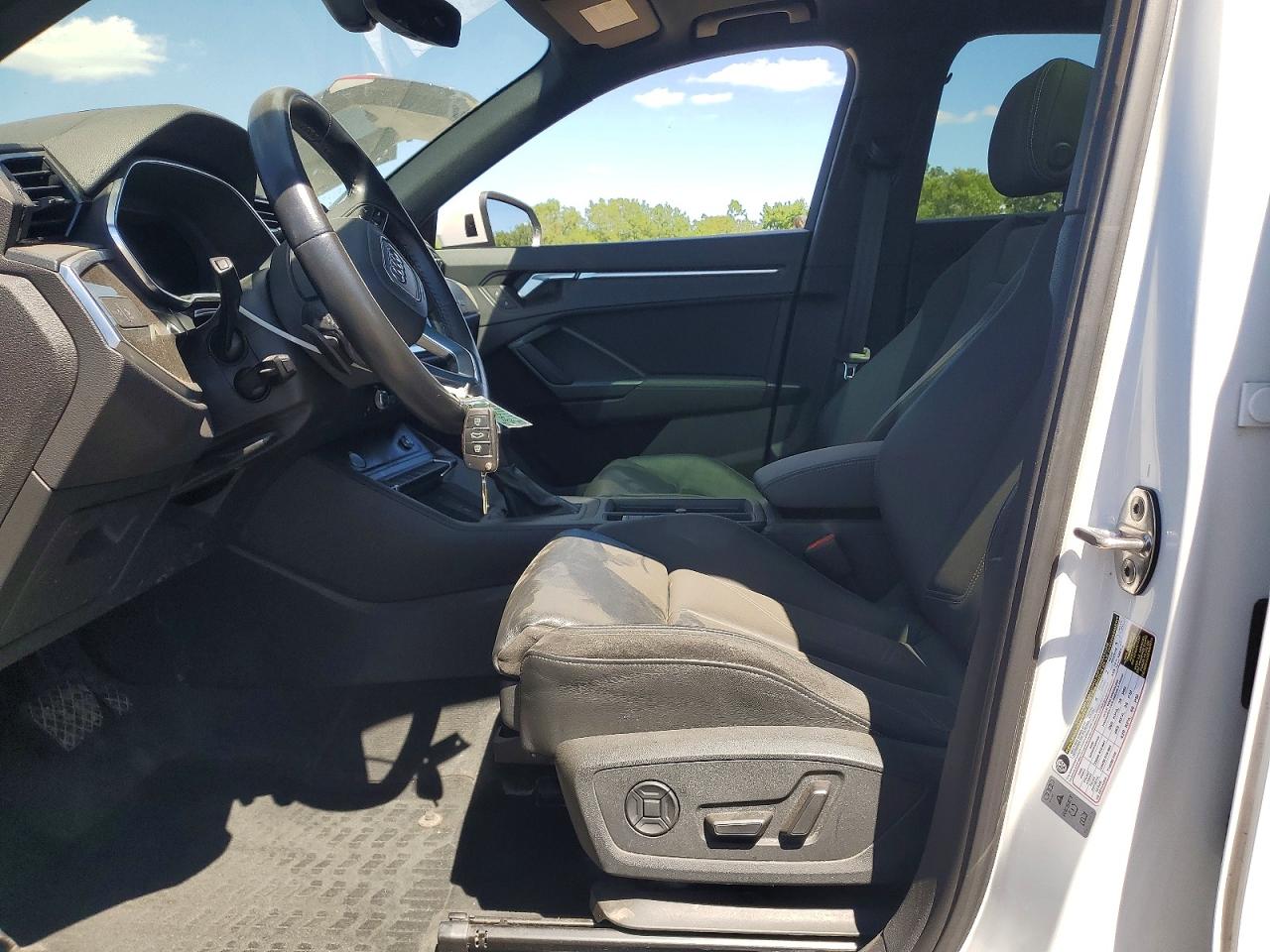 2020 Audi Q3 Premium Plus S-line White vin: WA1EECF34L1125344