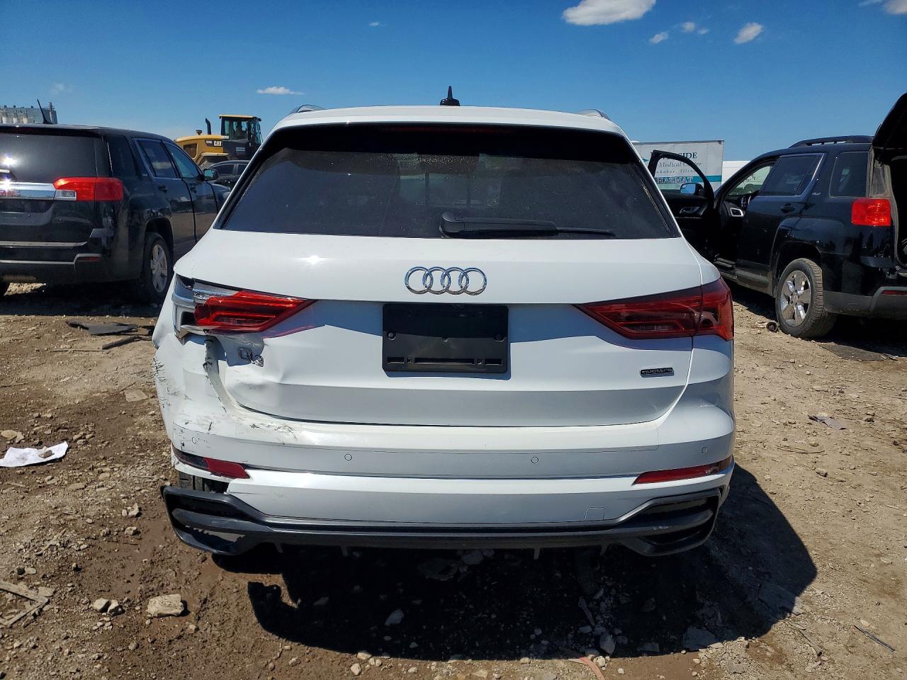 2020 Audi Q3 Premium Plus S-line White vin: WA1EECF34L1125344