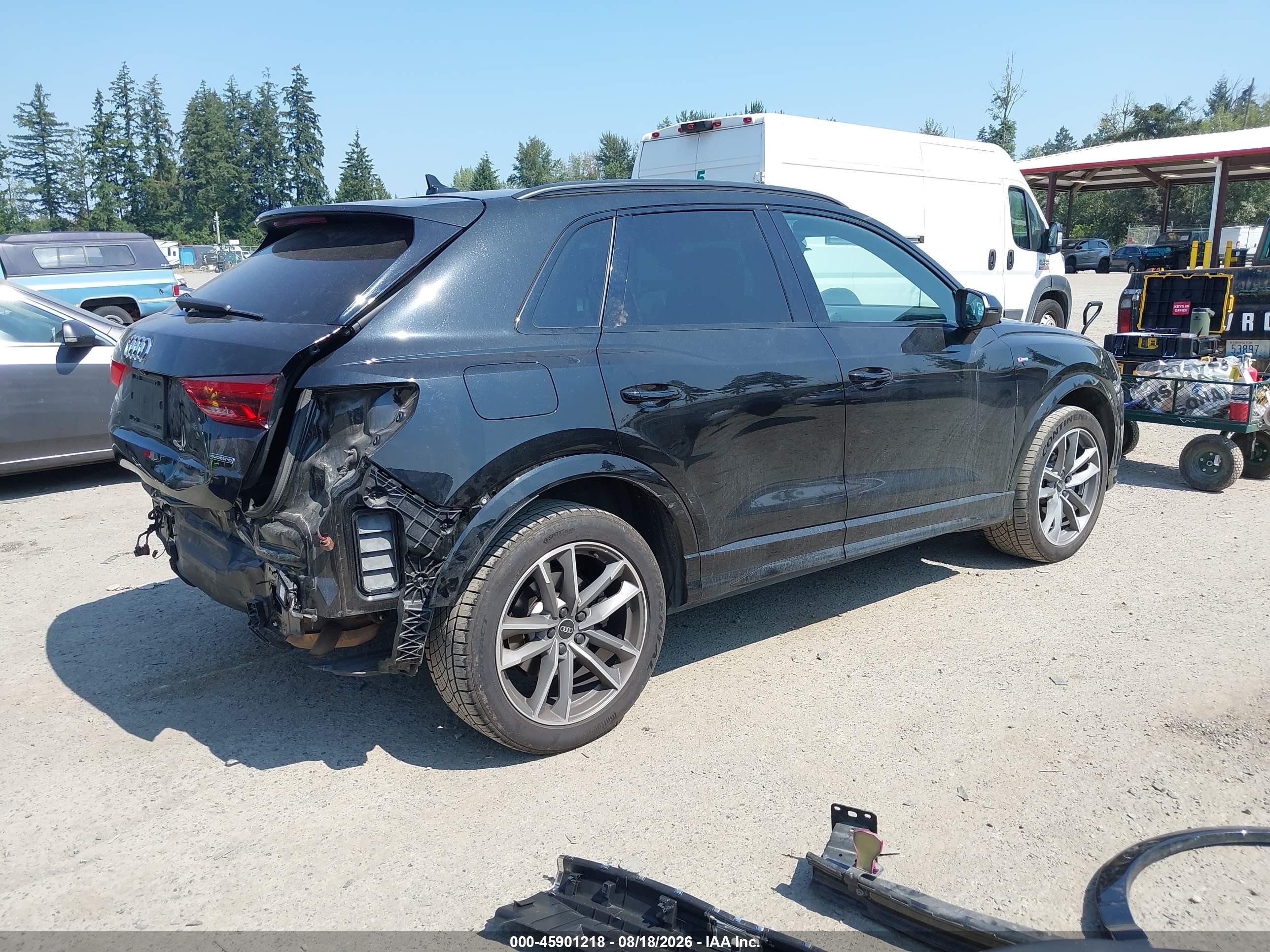 2021 Audi Q3 Premium Plus 45 Tfsi S Line Quattro Tiptronic Black vin: WA1EECF35M1042748
