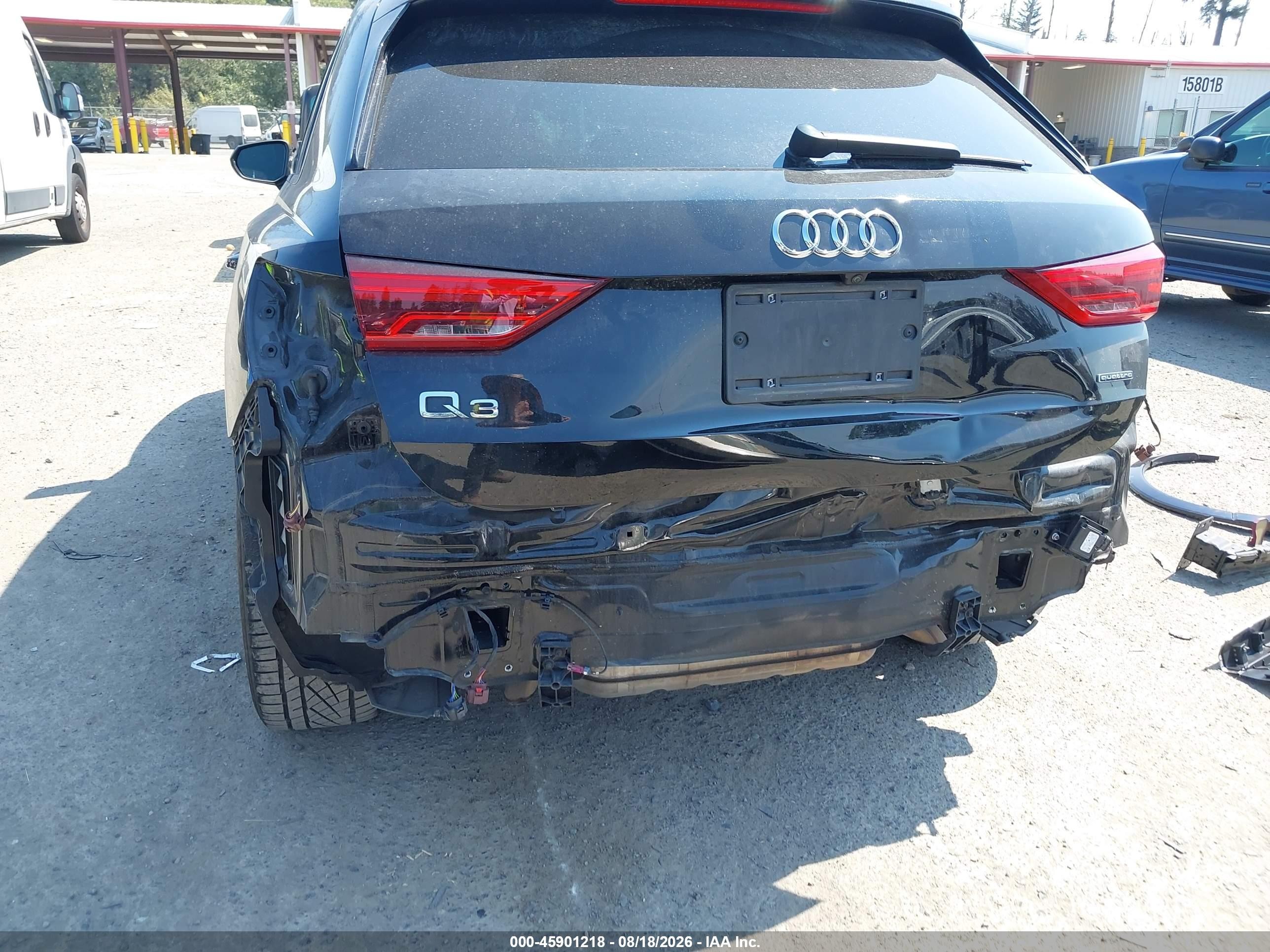 2021 Audi Q3 Premium Plus 45 Tfsi S Line Quattro Tiptronic Black vin: WA1EECF35M1042748