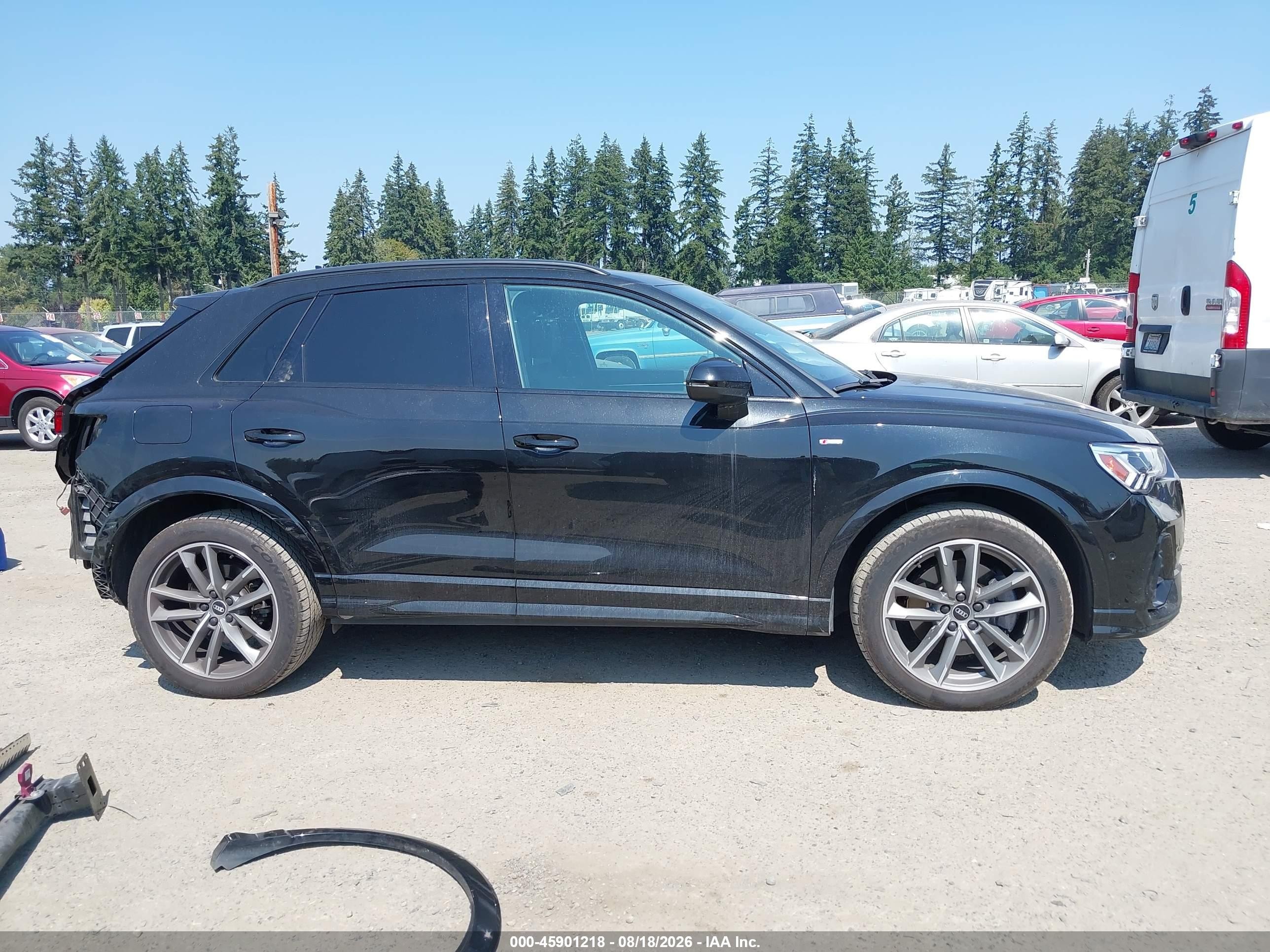 2021 Audi Q3 Premium Plus 45 Tfsi S Line Quattro Tiptronic Black vin: WA1EECF35M1042748