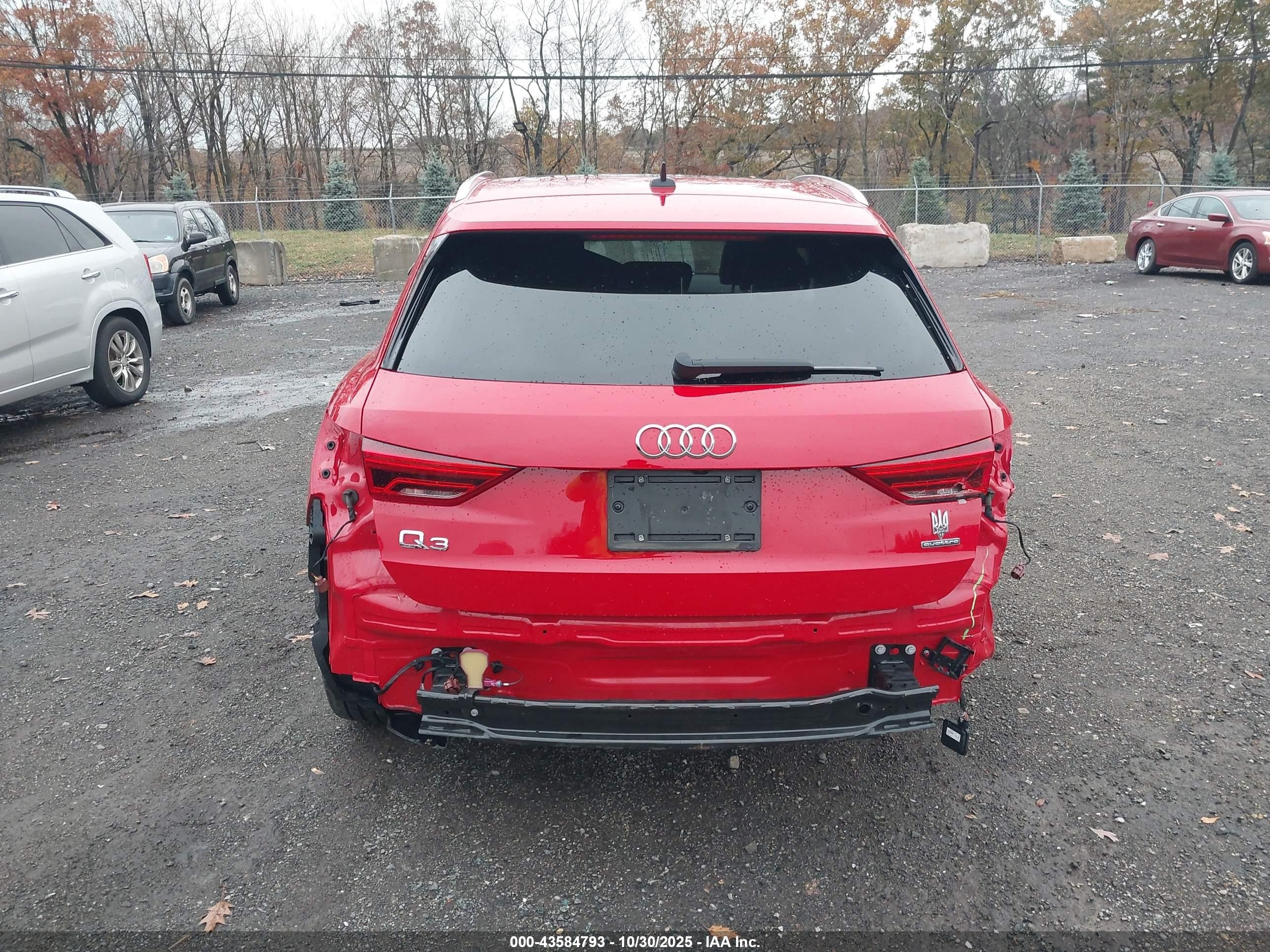 2020 Audi Q3 Premium Plus 45 Tfsi S Line Quattro Tiptronic Red vin: WA1EECF36L1045026