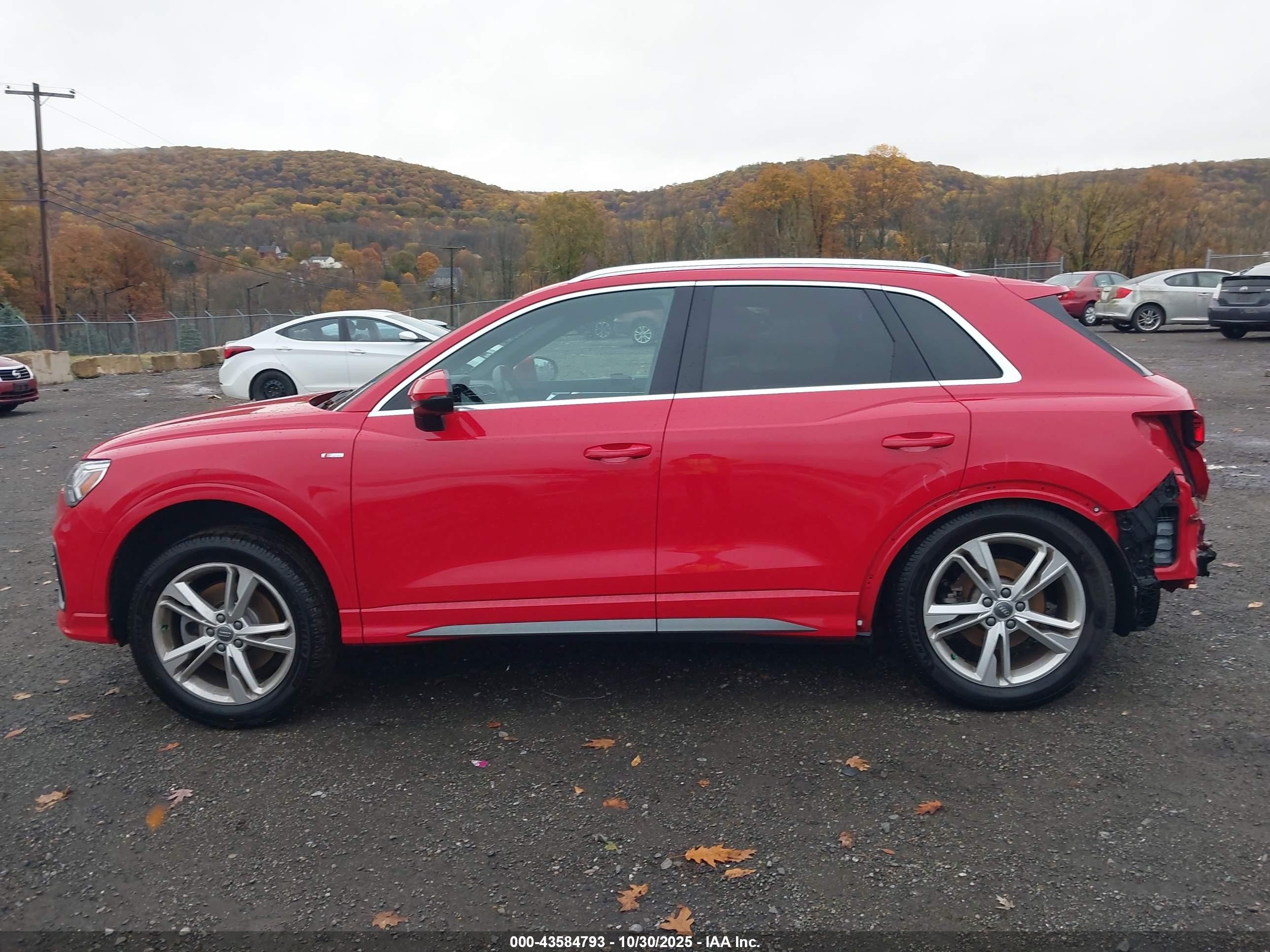 2020 Audi Q3 Premium Plus 45 Tfsi S Line Quattro Tiptronic Red vin: WA1EECF36L1045026
