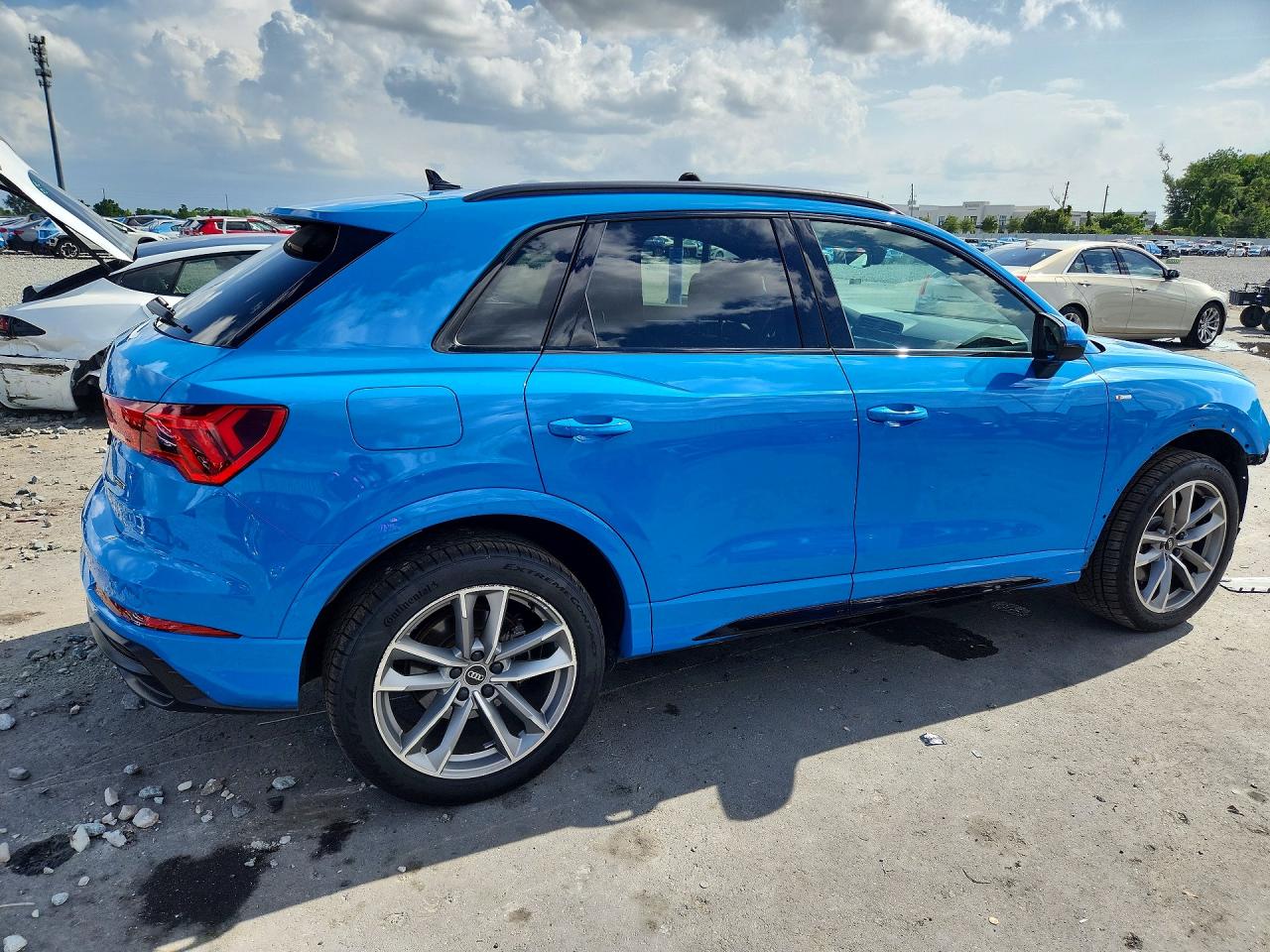 2022 Audi Q3 Premium Plus S Line 45 Синий vin: WA1EECF36N1149468