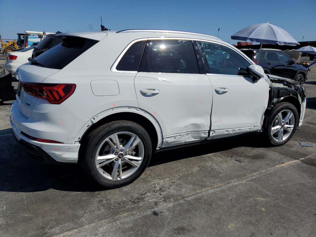 2024 Audi Q3 Premium Plus S Line 45 White vin: WA1EECF38R1206047