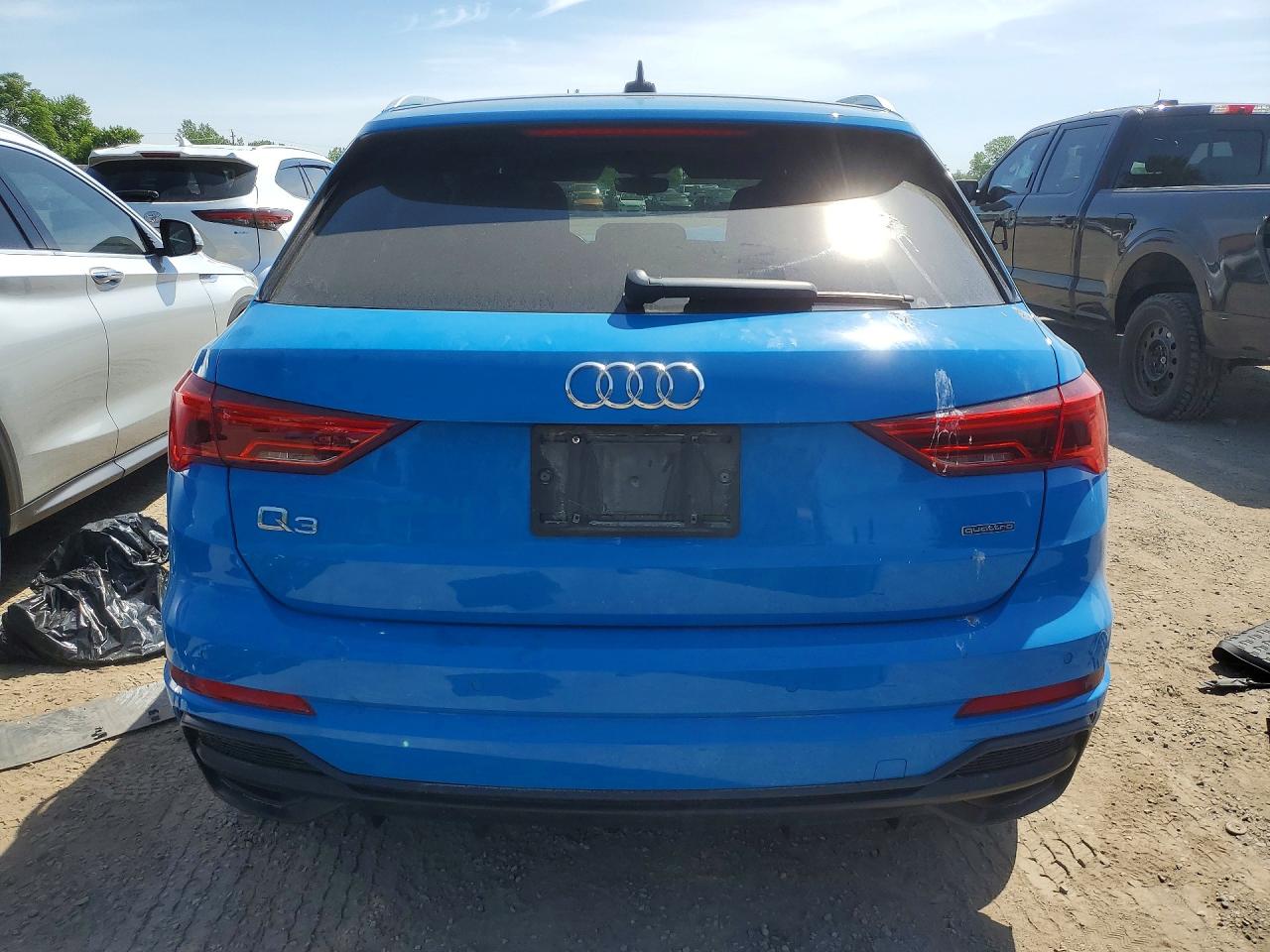 2020 Audi Q3 Premium Plus S-line Blue vin: WA1EECF39L1005247