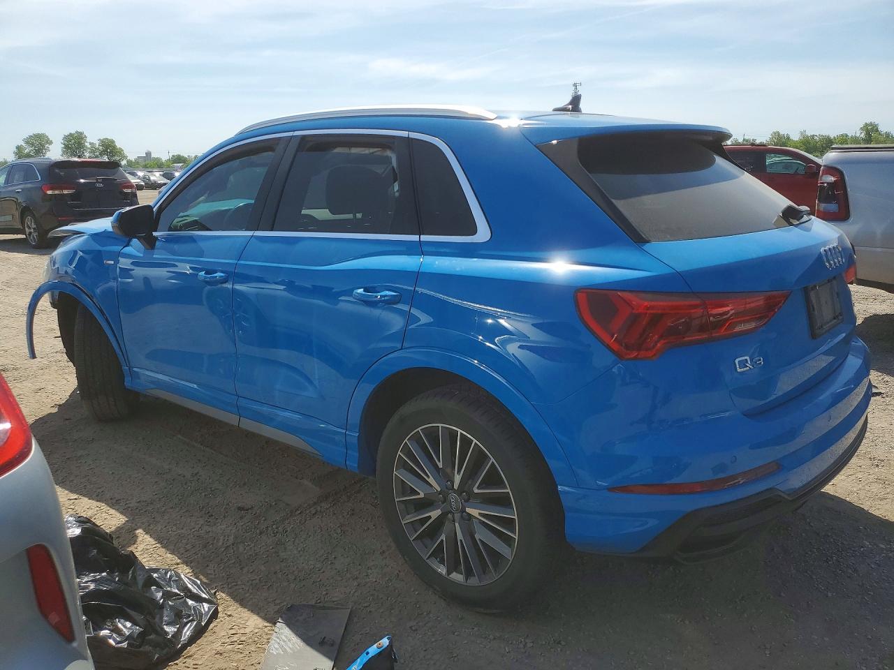 2020 Audi Q3 Premium Plus S-line Blue vin: WA1EECF39L1005247