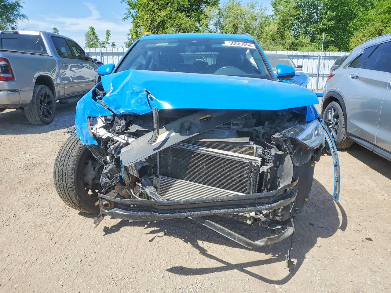 2020 Audi Q3 Premium Plus S-line Blue vin: WA1EECF39L1005247