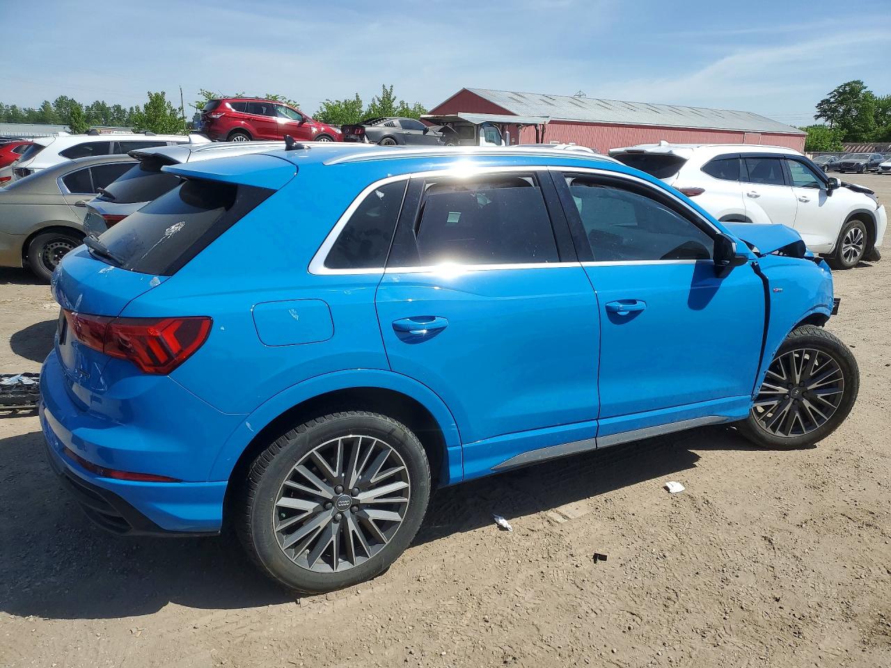 2020 Audi Q3 Premium Plus S-line Blue vin: WA1EECF39L1005247