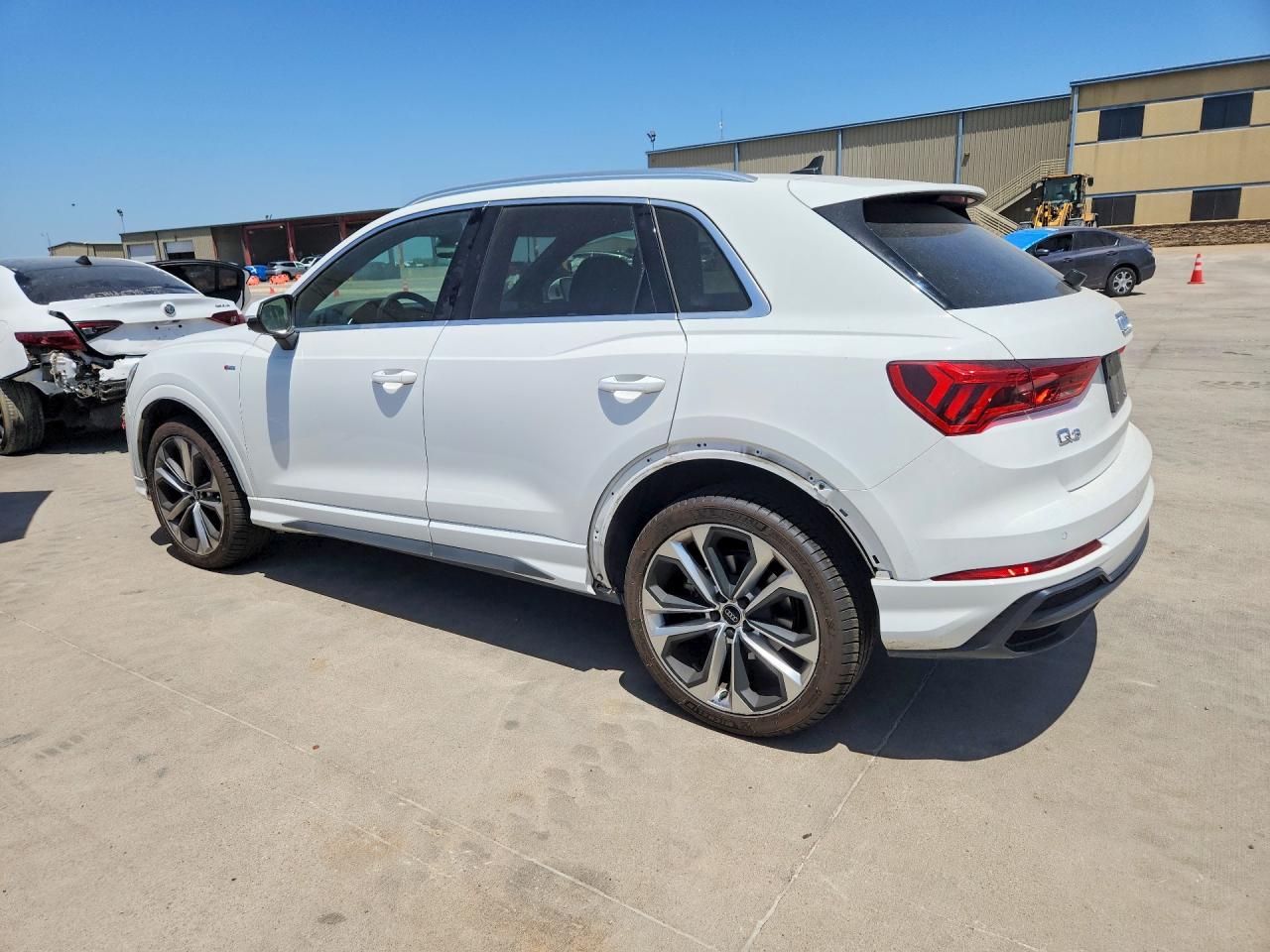 2020 Audi Q3 Premium Plus S-line White vin: WA1EECF39L1105560