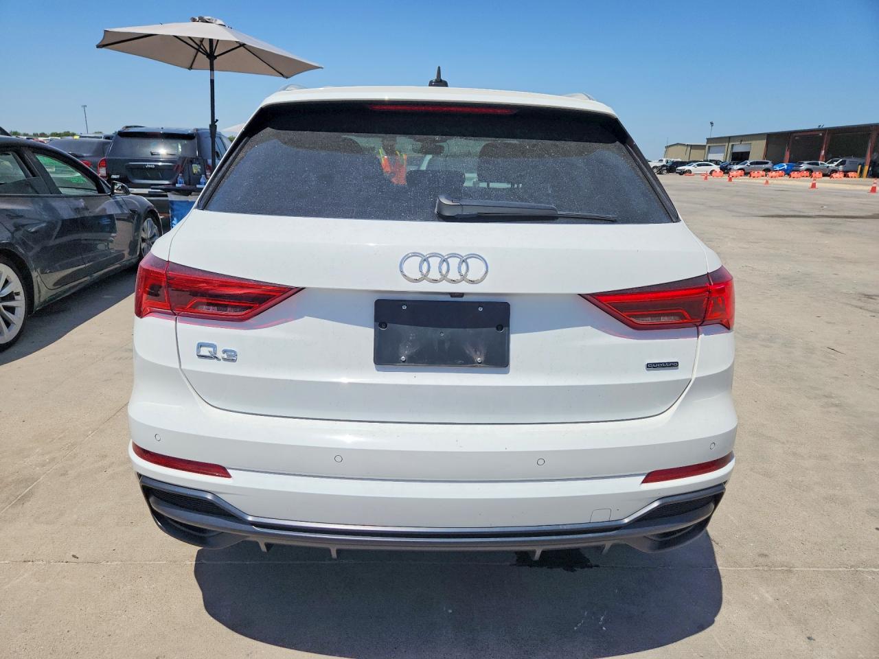 2020 Audi Q3 Premium Plus S-line White vin: WA1EECF39L1105560