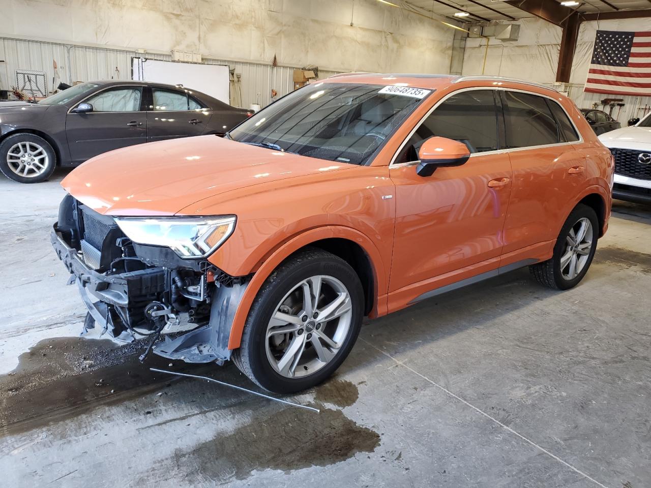2020 Audi Q3 Premium Plus S-line Orange vin: WA1EECF3XL1020355