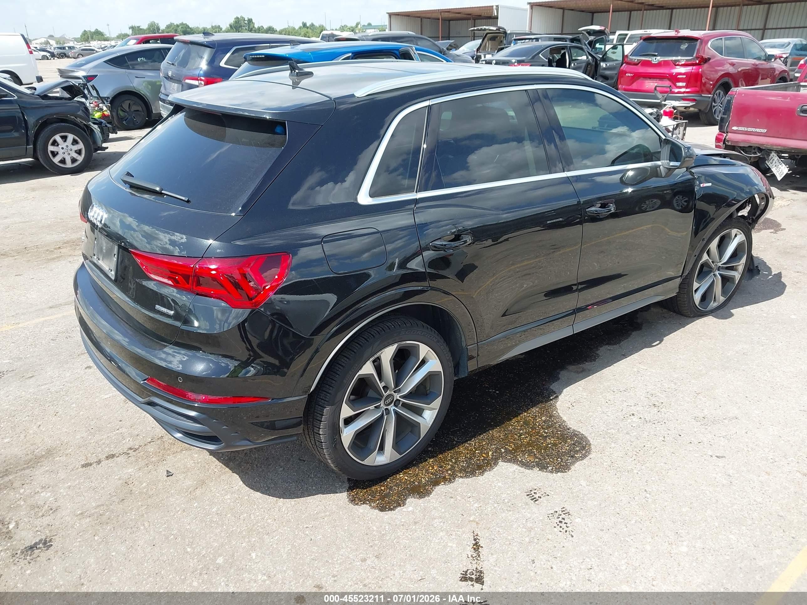 2020 Audi Q3 Premium Plus 45 Tfsi S Line Quattro Tiptronic Black vin: WA1EECF3XL1090115