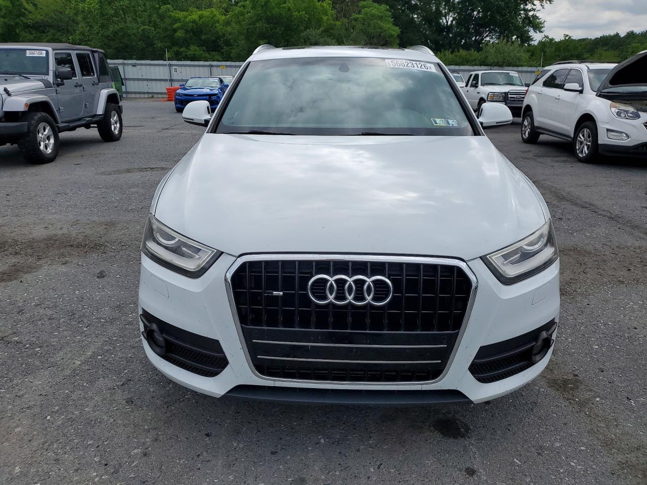 2015 Audi Q3 Premium Plus White vin: WA1EFCFS1FR004815