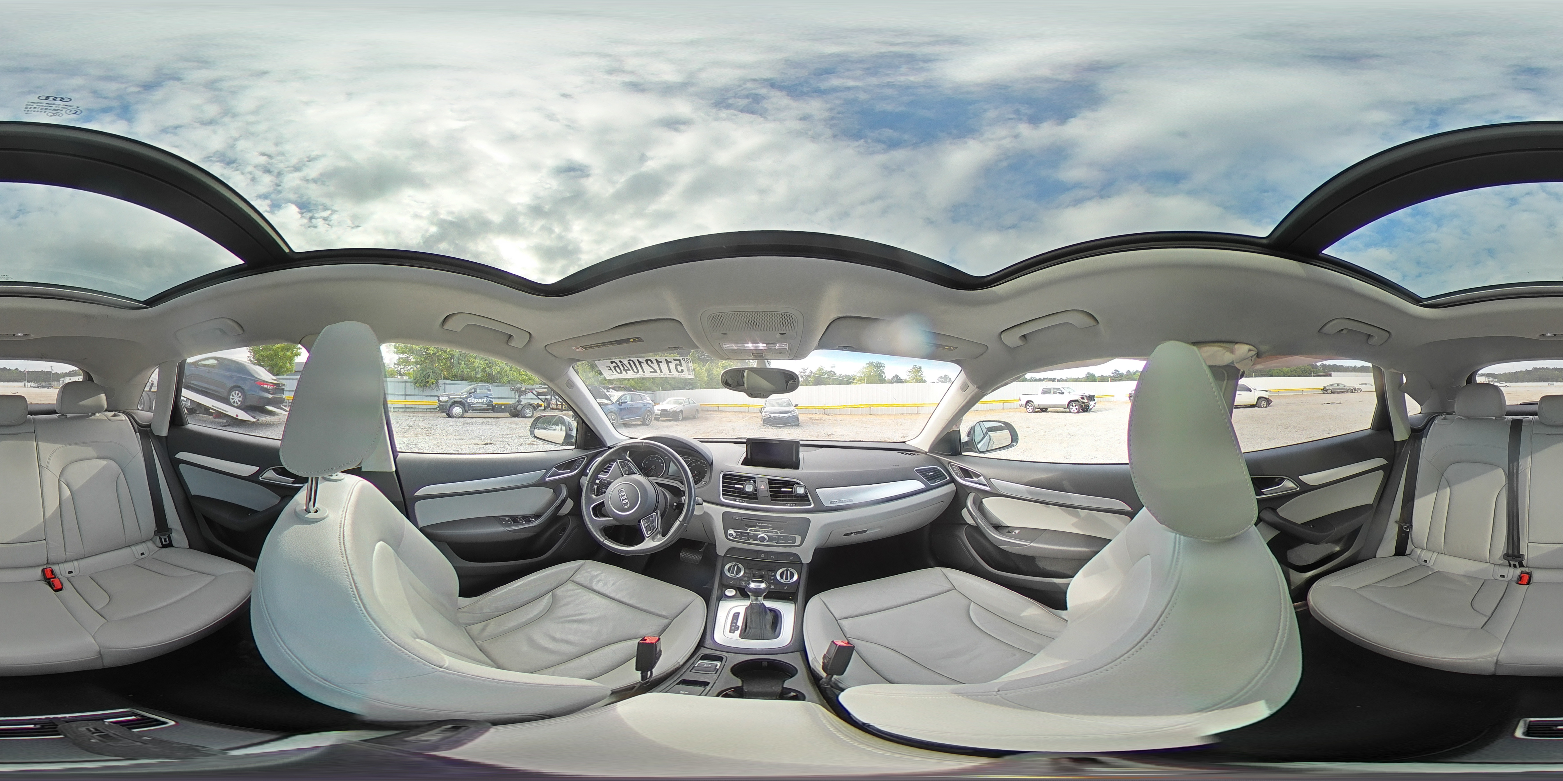 2015 Audi Q3 Premium Plus Gray vin: WA1EFCFS2FR002538