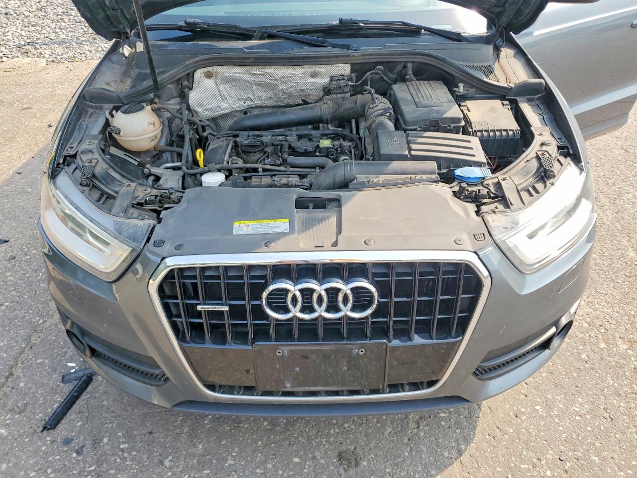 2015 Audi Q3 Premium Plus Gray vin: WA1EFCFS2FR010851