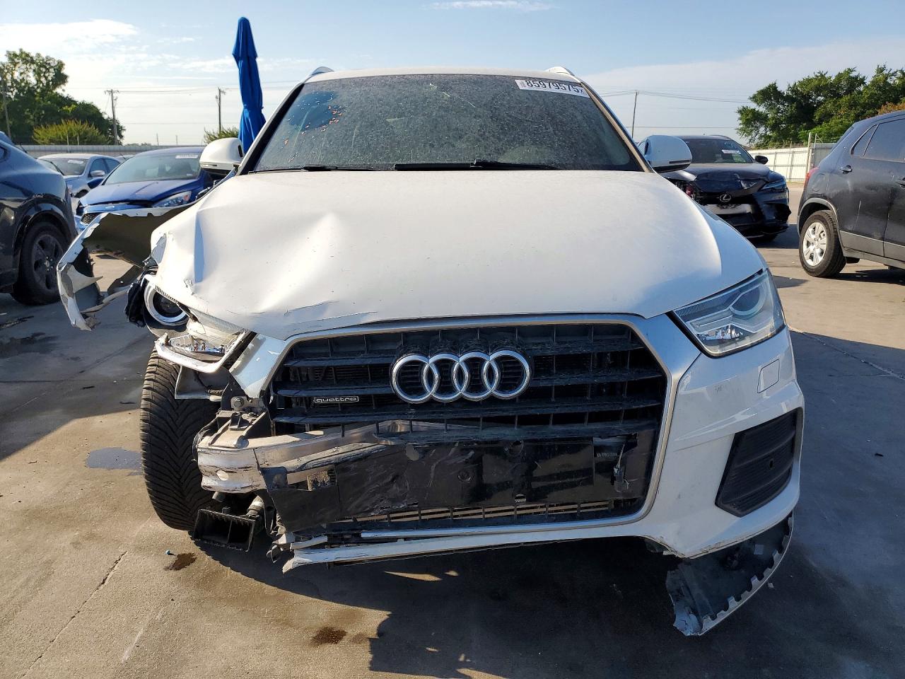 2016 Audi Q3 Premium Plus White vin: WA1EFCFS3GR003618
