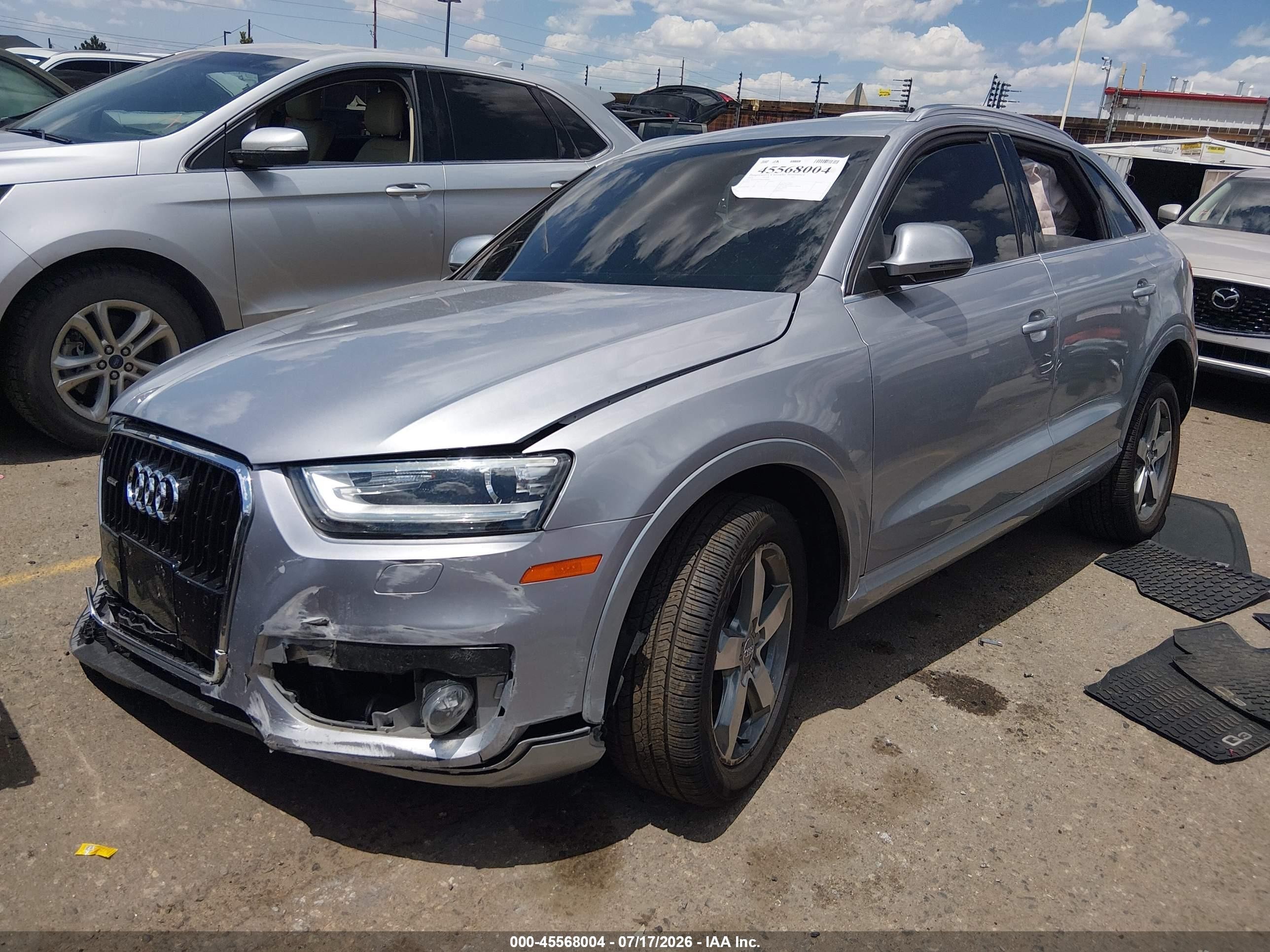 2015 Audi Q3 2.0t Premium Plus Silver vin: WA1EFCFS8FR006061