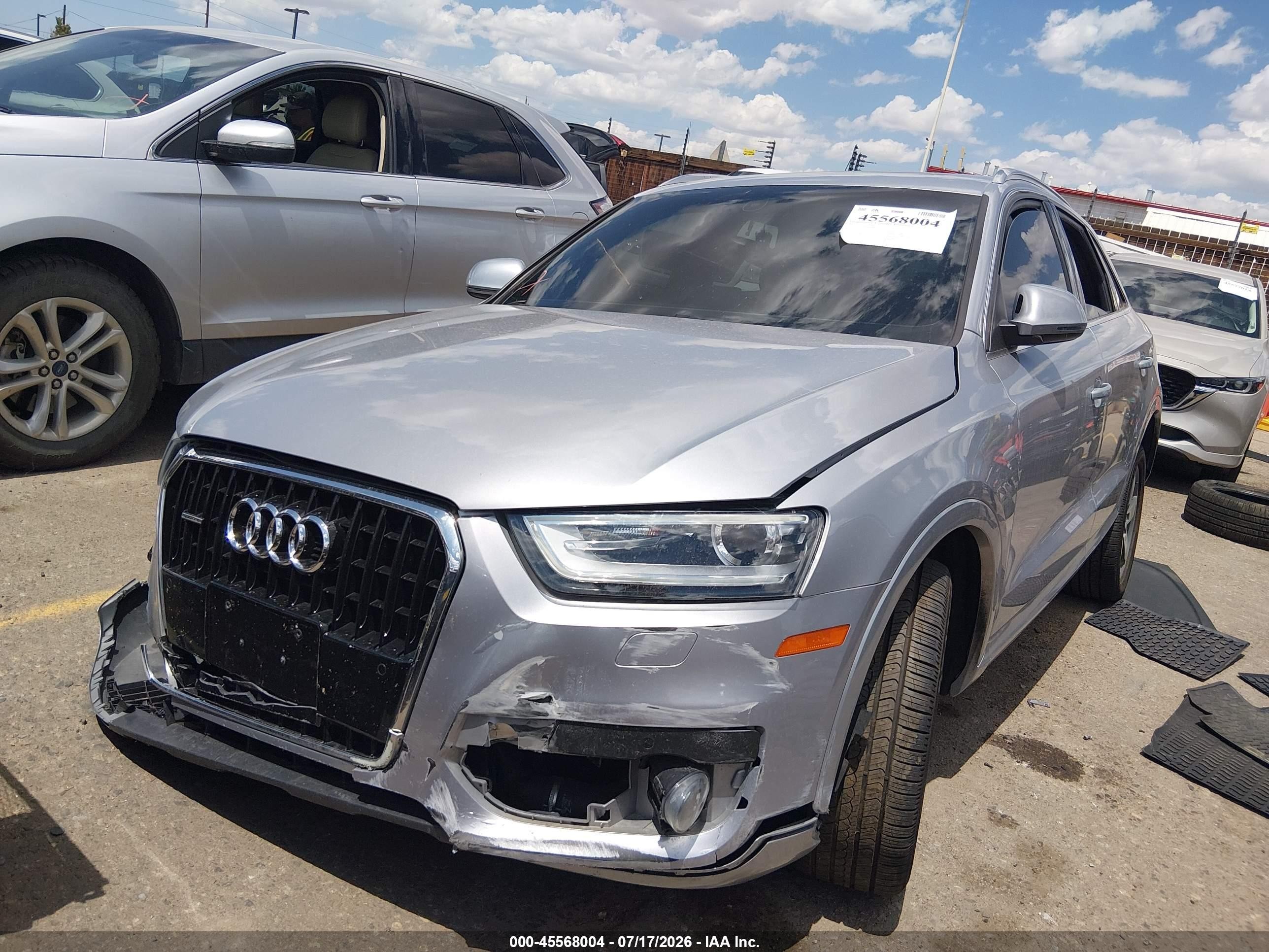 2015 Audi Q3 2.0t Premium Plus Silver vin: WA1EFCFS8FR006061