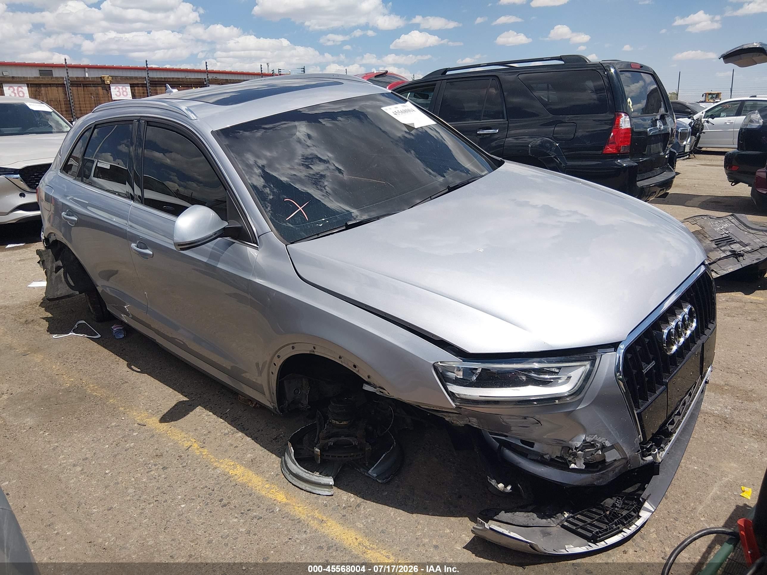 2015 Audi Q3 2.0t Premium Plus Silver vin: WA1EFCFS8FR006061