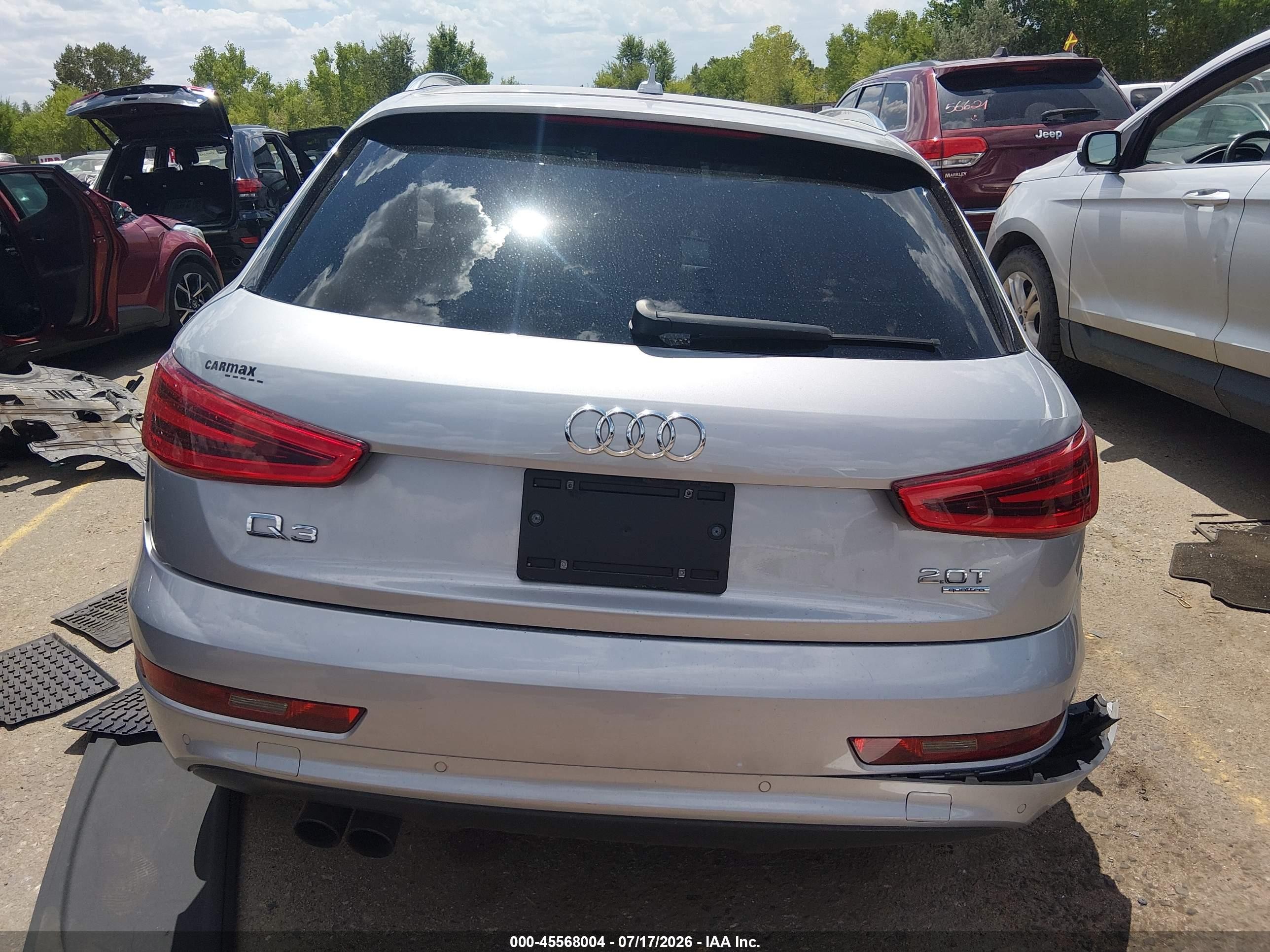 2015 Audi Q3 2.0t Premium Plus Silver vin: WA1EFCFS8FR006061