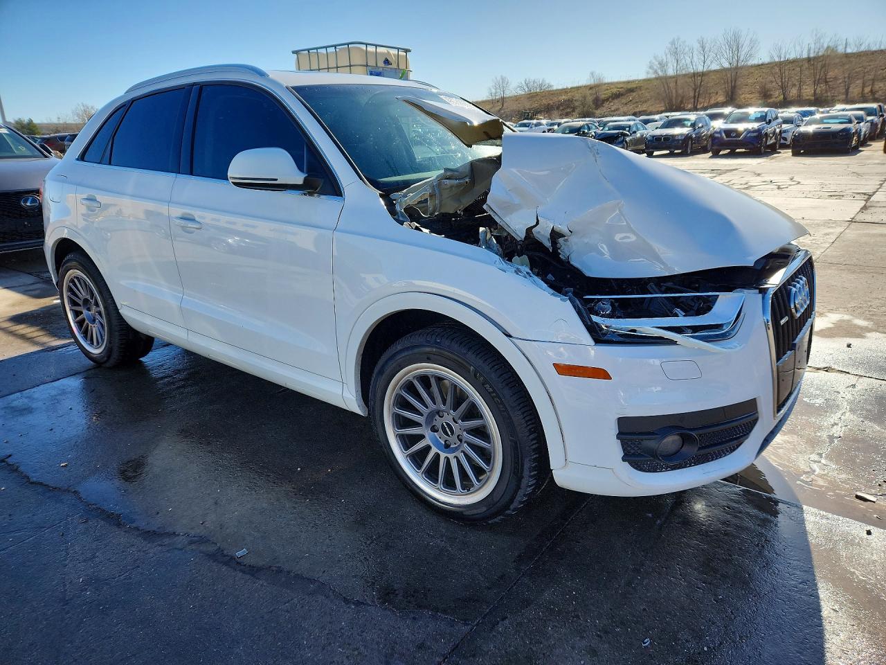 2015 Audi Q3 Premium Plus White vin: WA1EFCFS8FR013429