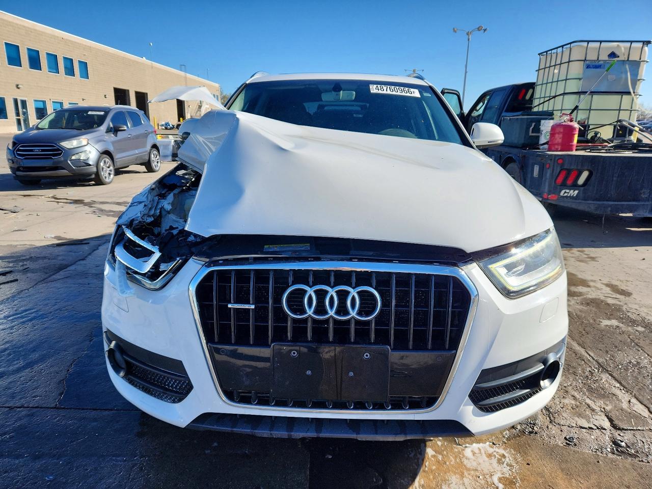 2015 Audi Q3 Premium Plus White vin: WA1EFCFS8FR013429