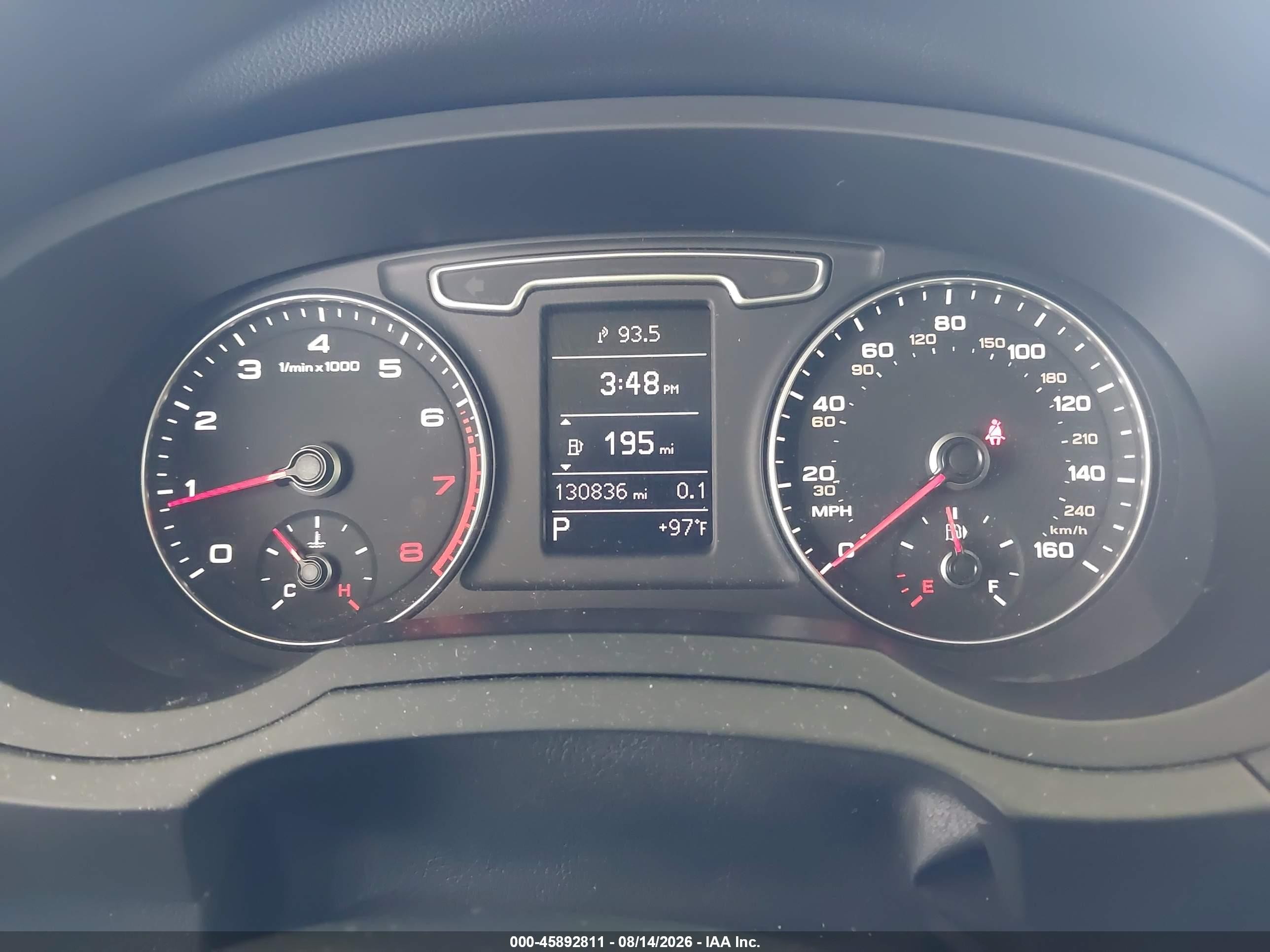 2015 Audi Q3 2.0t Premium Plus Серый vin: WA1EFCFS9FR000754