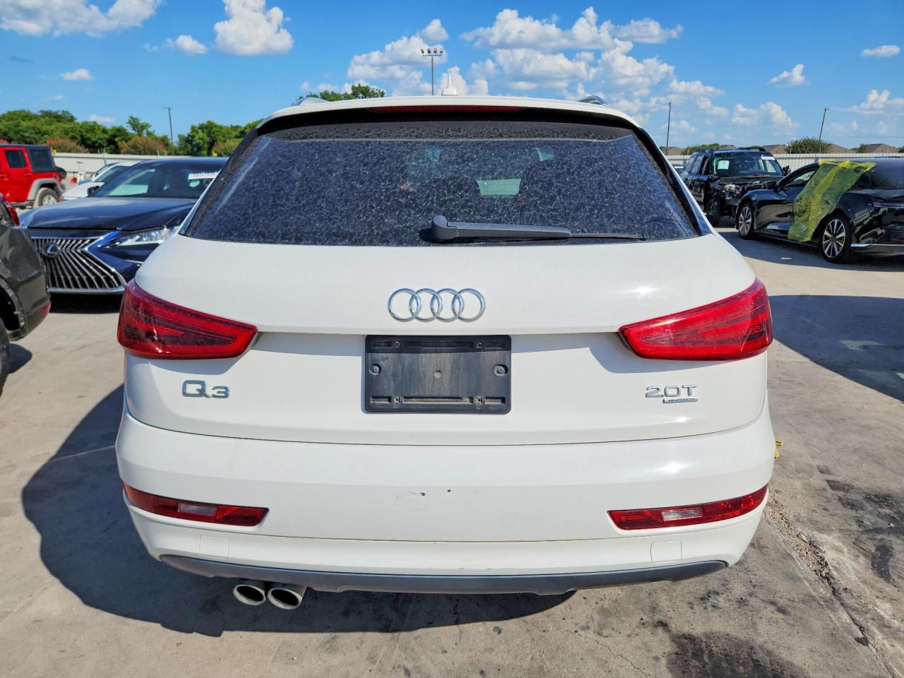 2015 Audi Q3 Premium Plus White vin: WA1EFCFS9FR006747