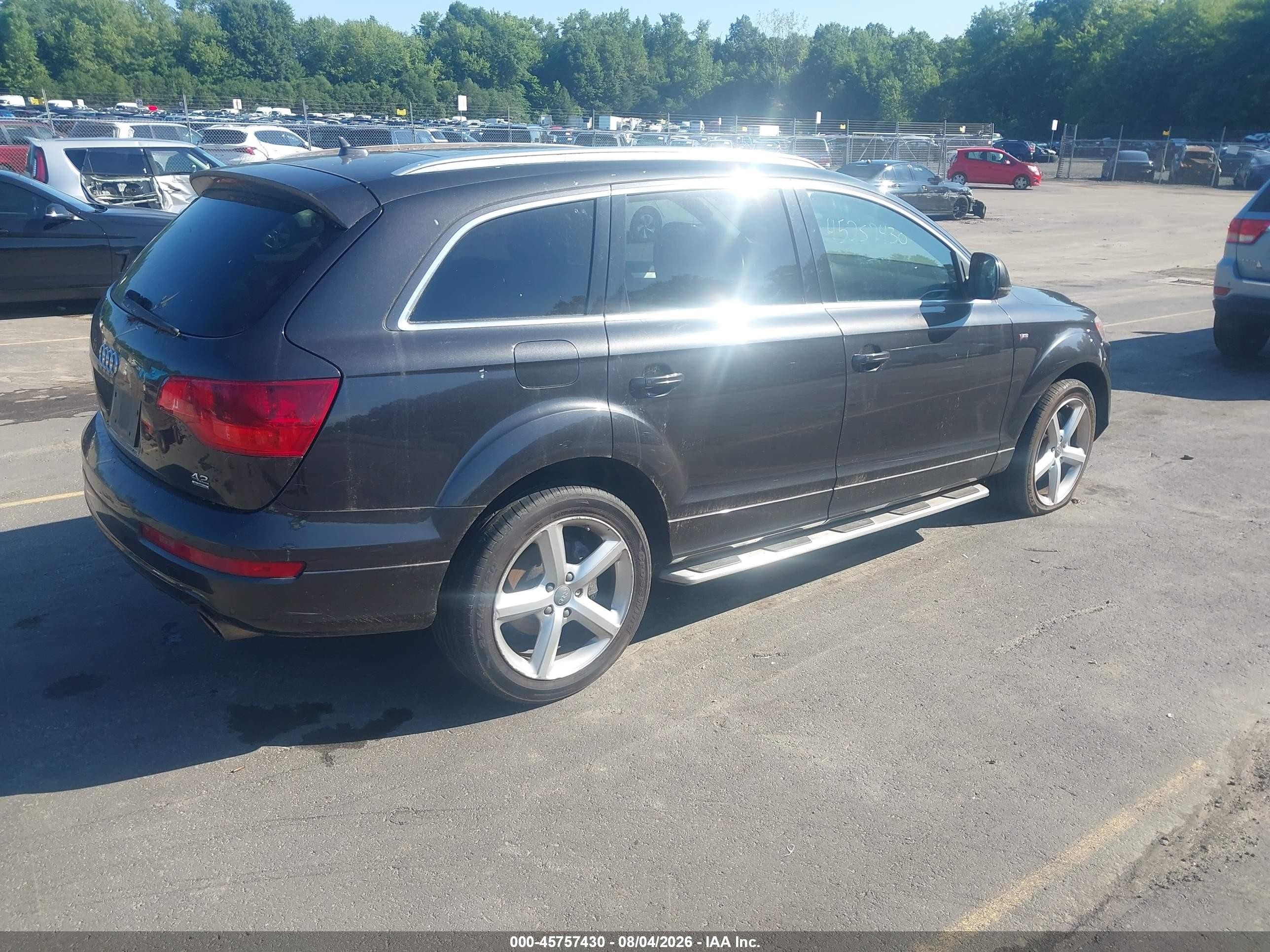 2008 Audi Q7 4.2 Premium Gray vin: WA1EV74L38D053519